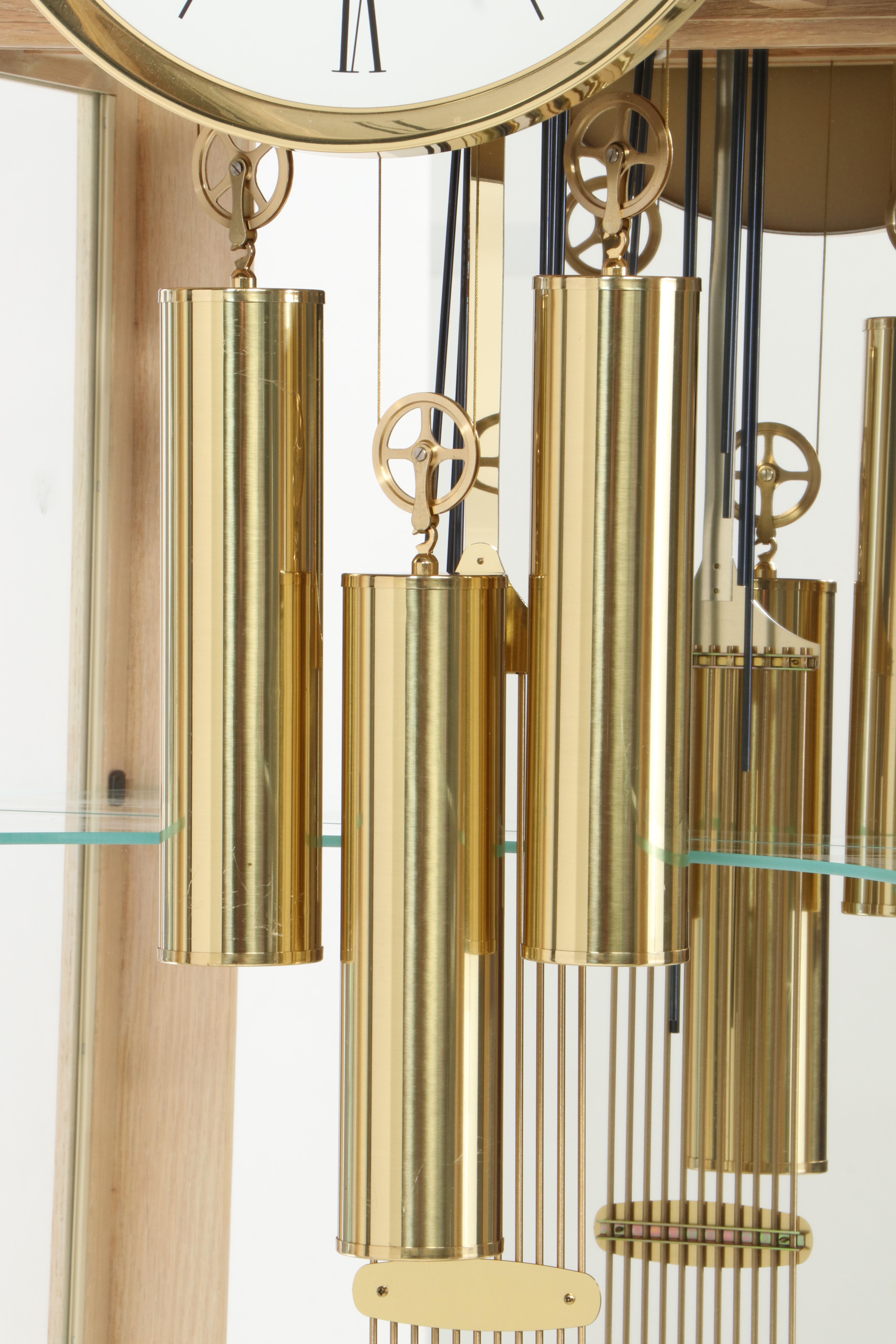 Howard Miller Display Cased Grandfather Clock, Late 20th Century