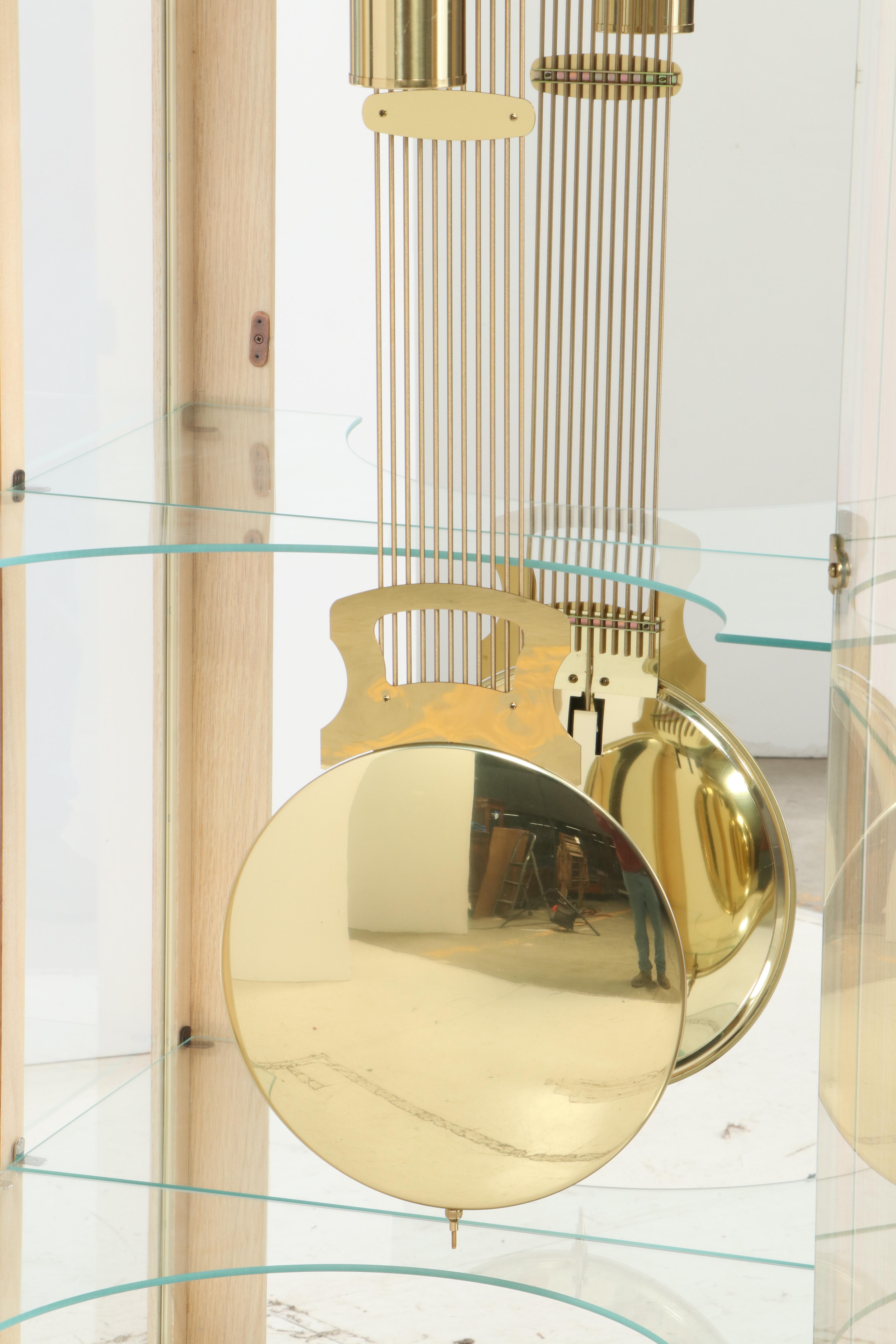 Howard Miller Display Cased Grandfather Clock, Late 20th Century