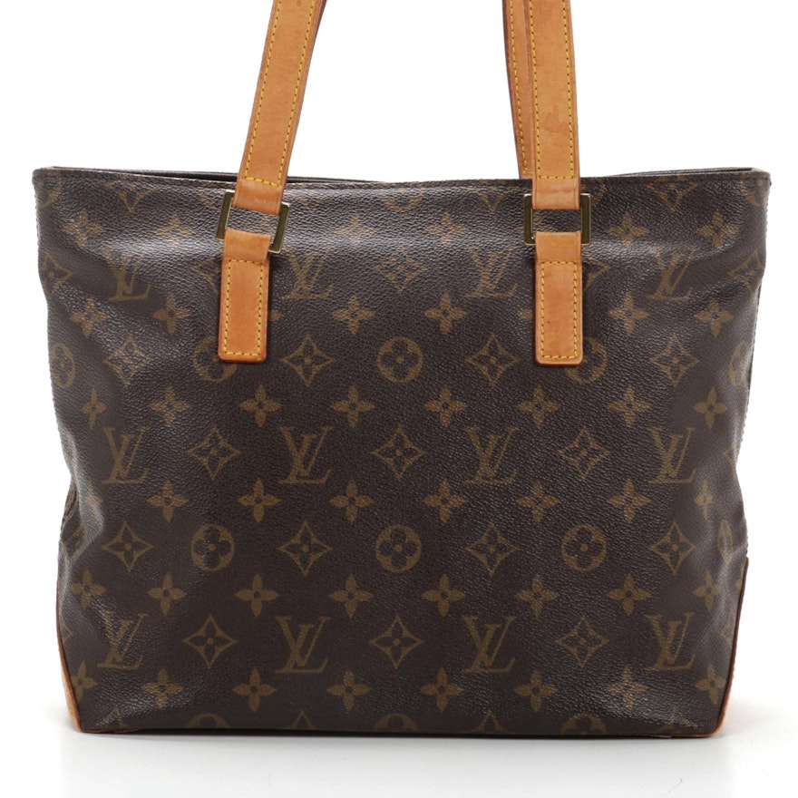 Louis Vuitton Cabas Mezzo Tote in Monogram Canvas and Vachetta Leather