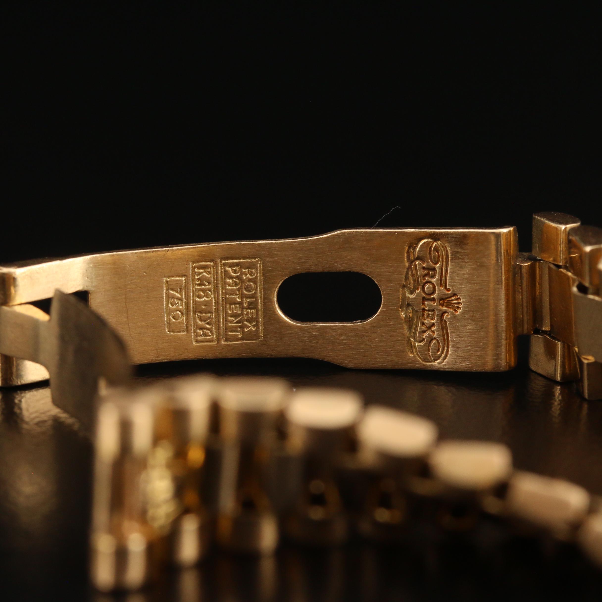 1982 Rolex Datejust President 18K Gold Automatic Watch