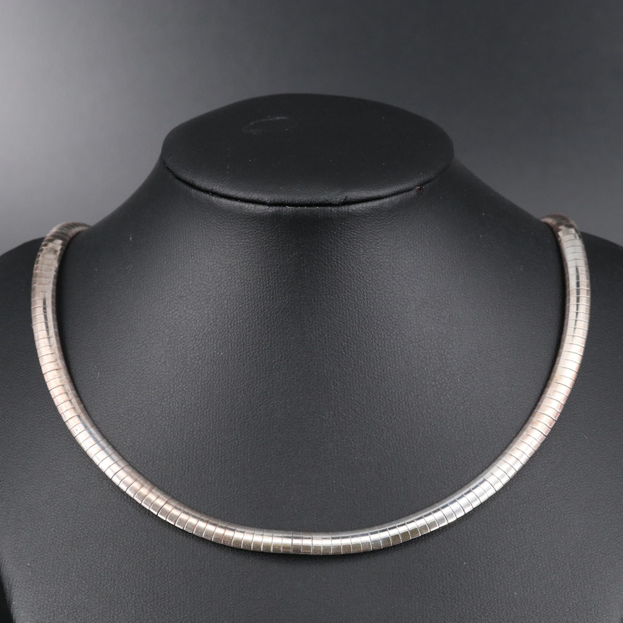 Sterling Silver Omega Chain