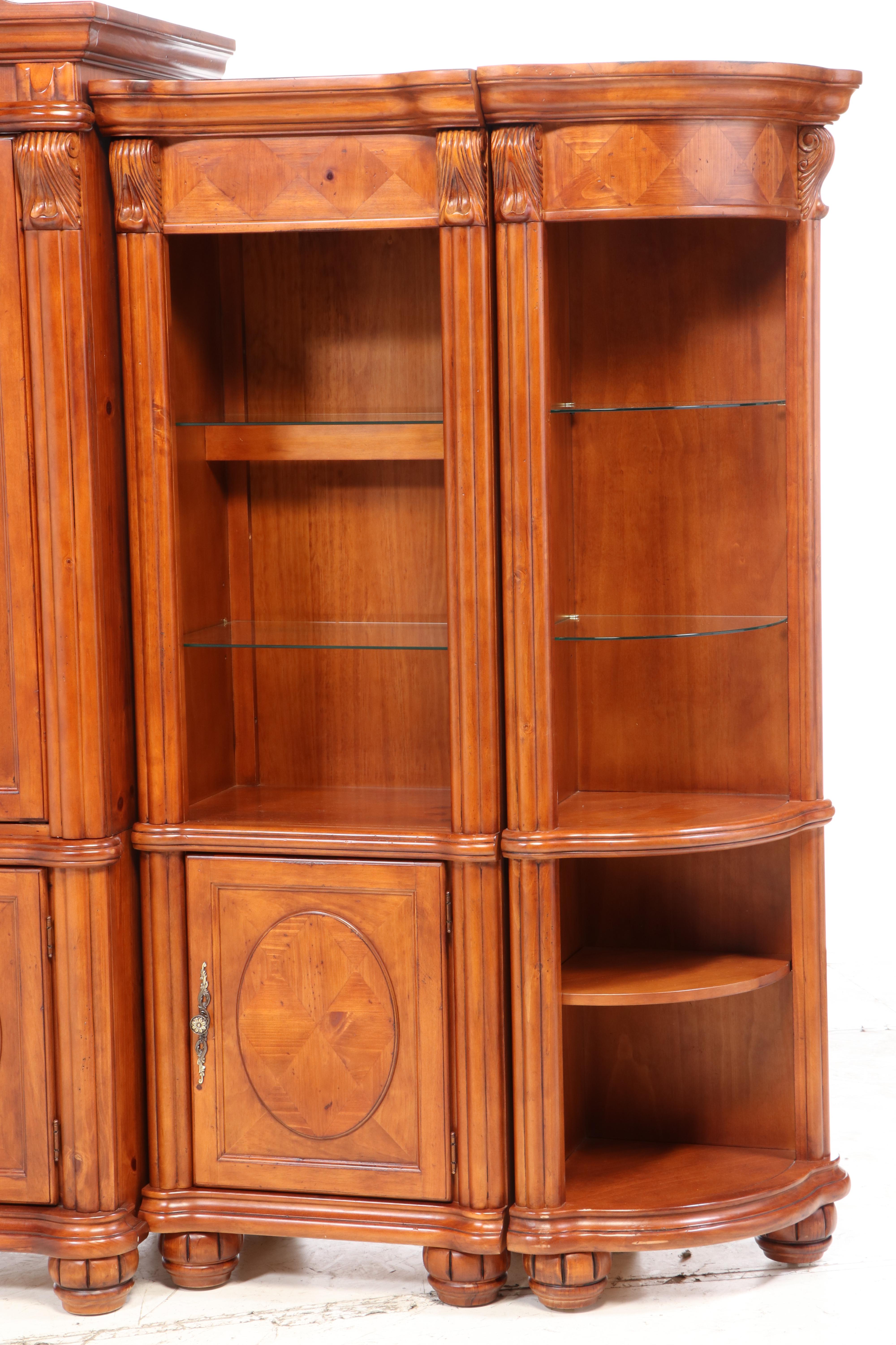 OKI Baroque Style Bookcase Wall Units, Late 20th Century