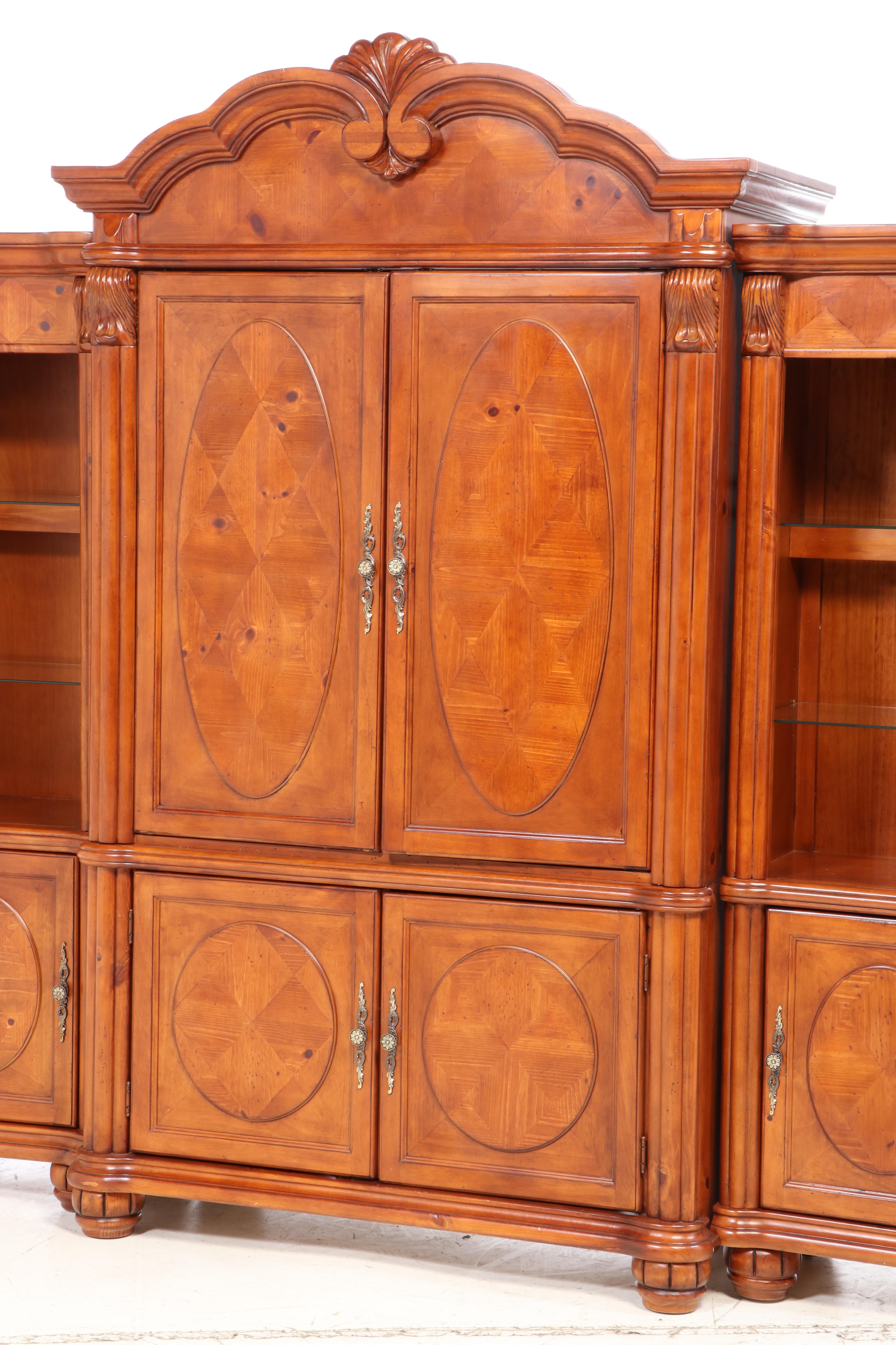 OKI Baroque Style Bookcase Wall Units, Late 20th Century
