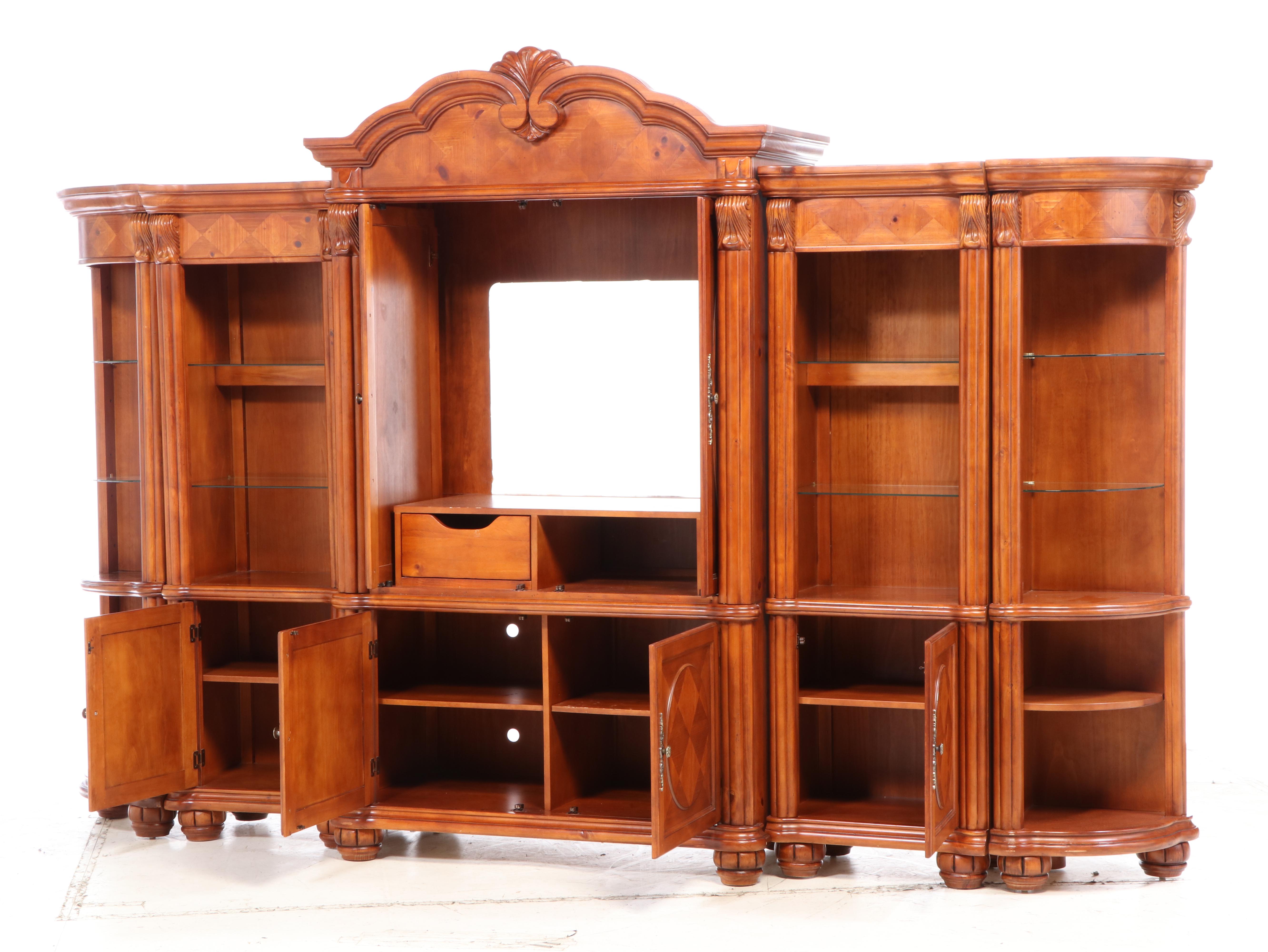 OKI Baroque Style Bookcase Wall Units, Late 20th Century