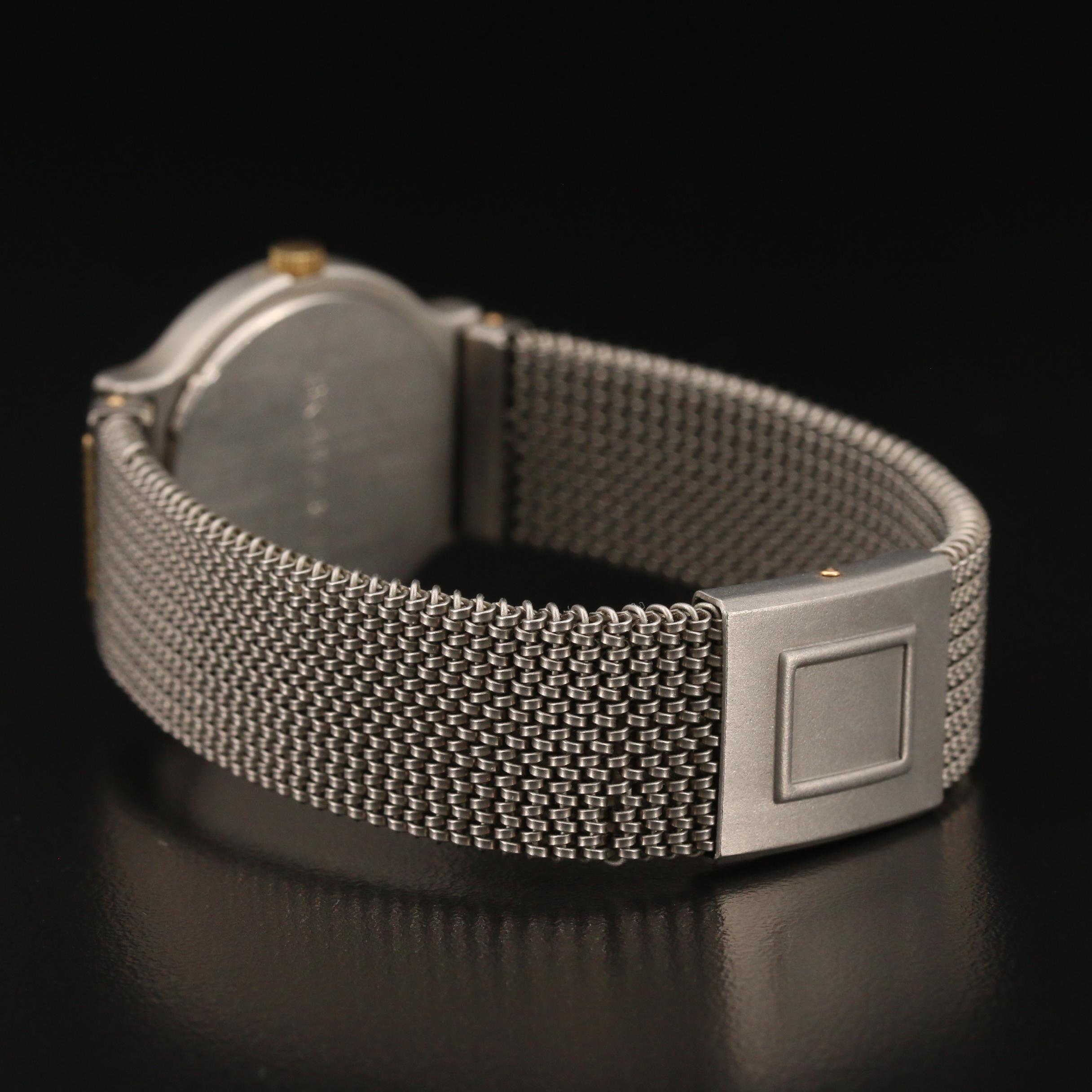 Jacques Prevard 18K Gold and Titanium Quartz Wrsitwatch