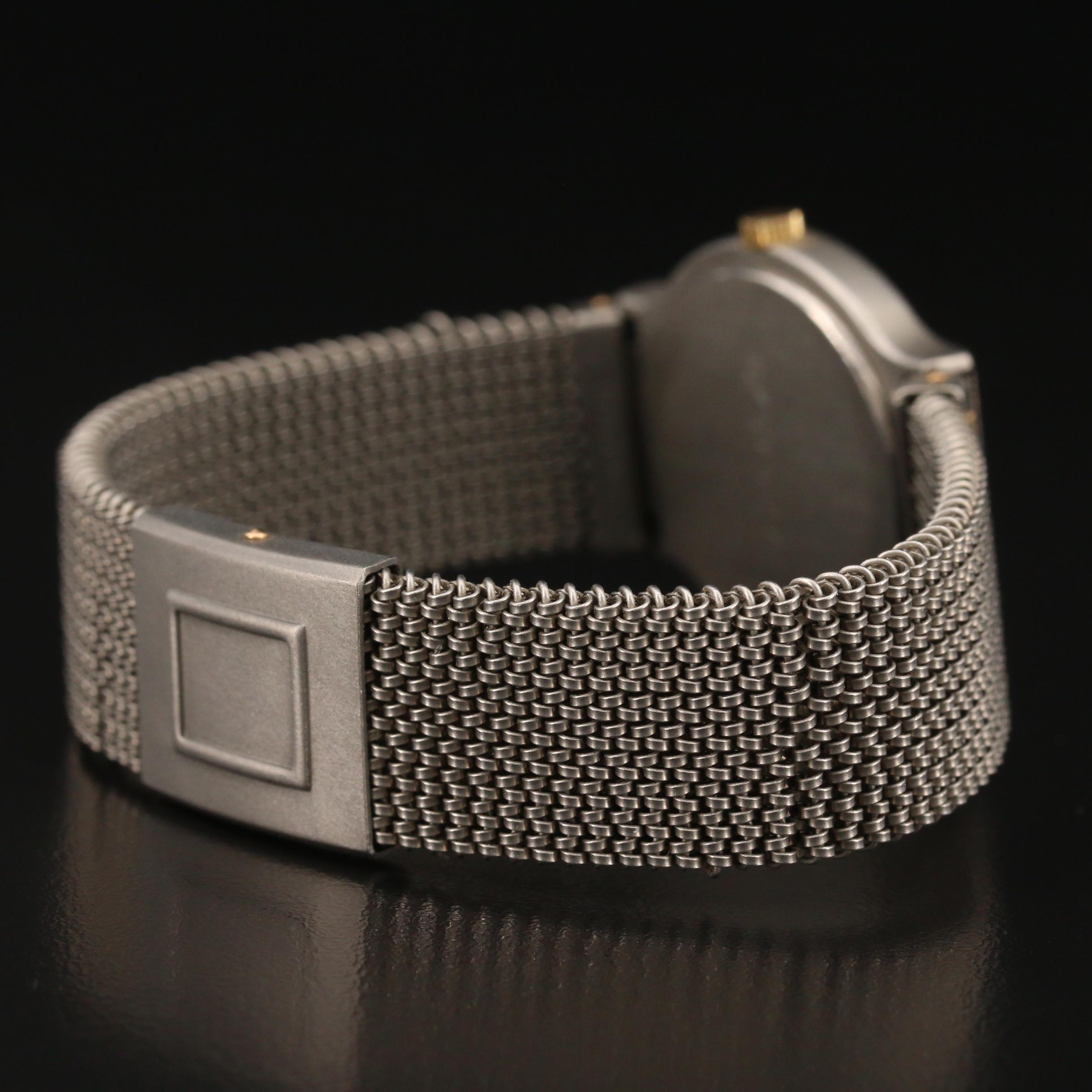 Jacques Prevard 18K Gold and Titanium Quartz Wrsitwatch