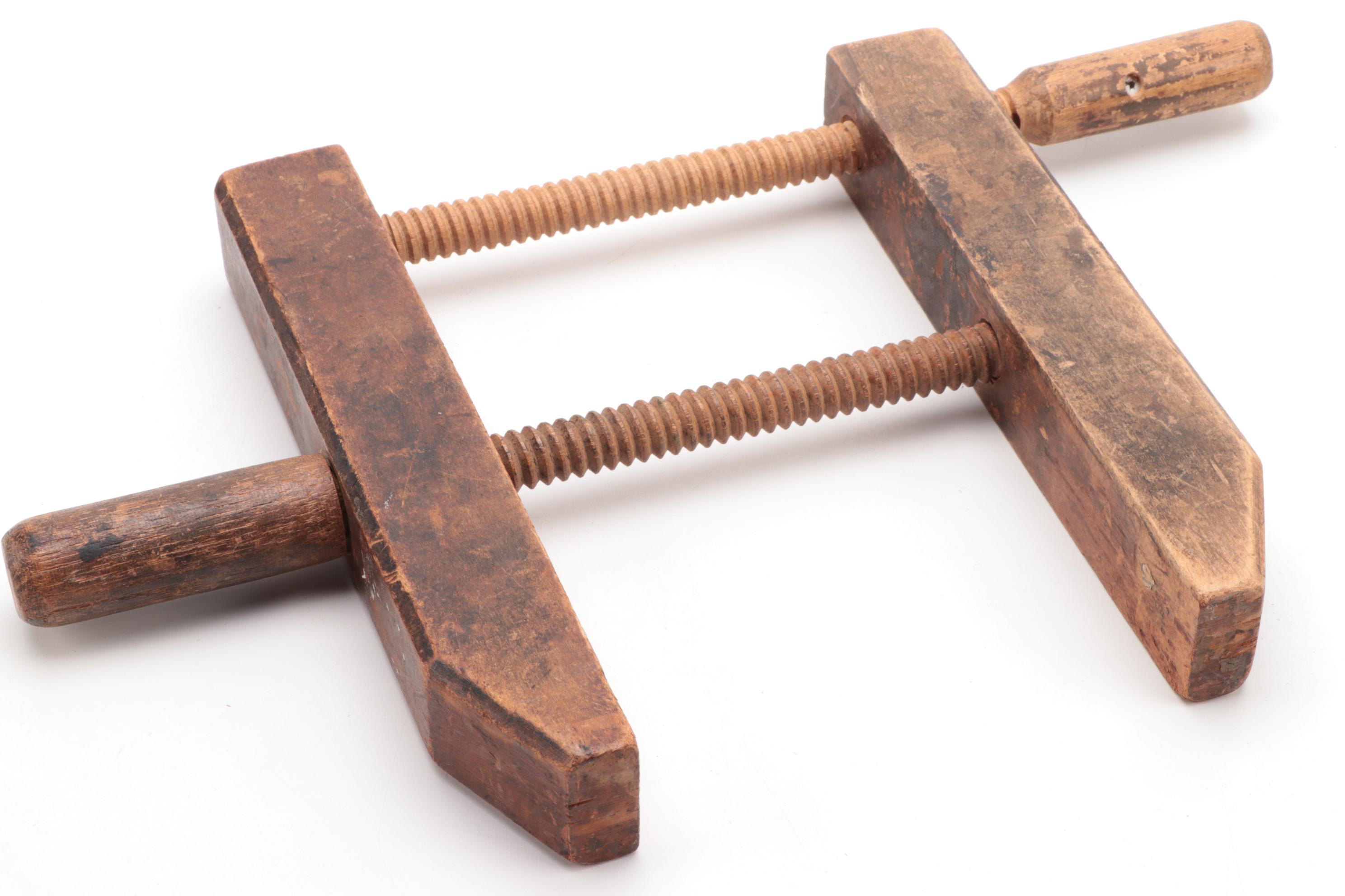 Stanley Metal Hand Plane with Wooden Hand Planes, Clamp and Trap