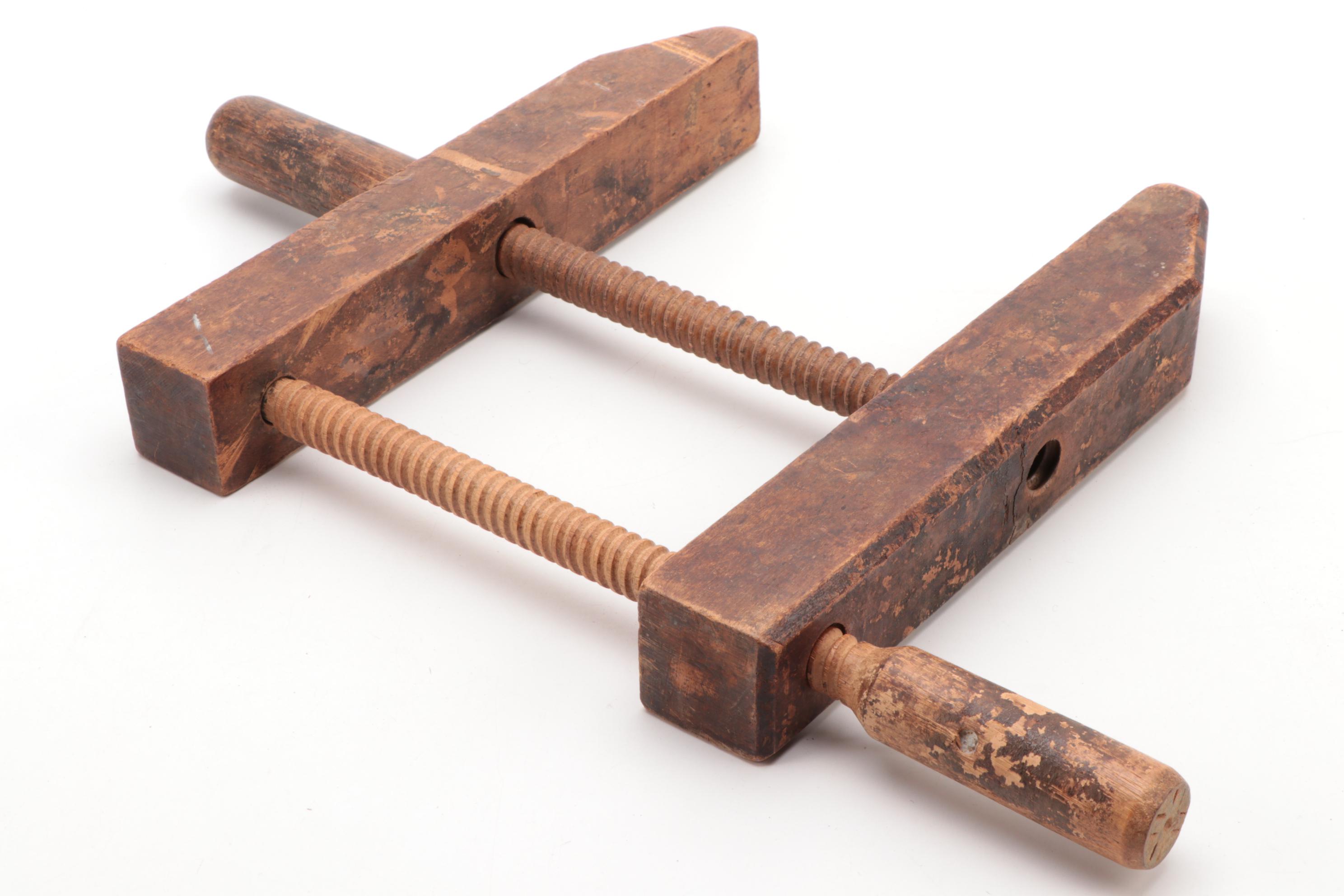 Stanley Metal Hand Plane with Wooden Hand Planes, Clamp and Trap