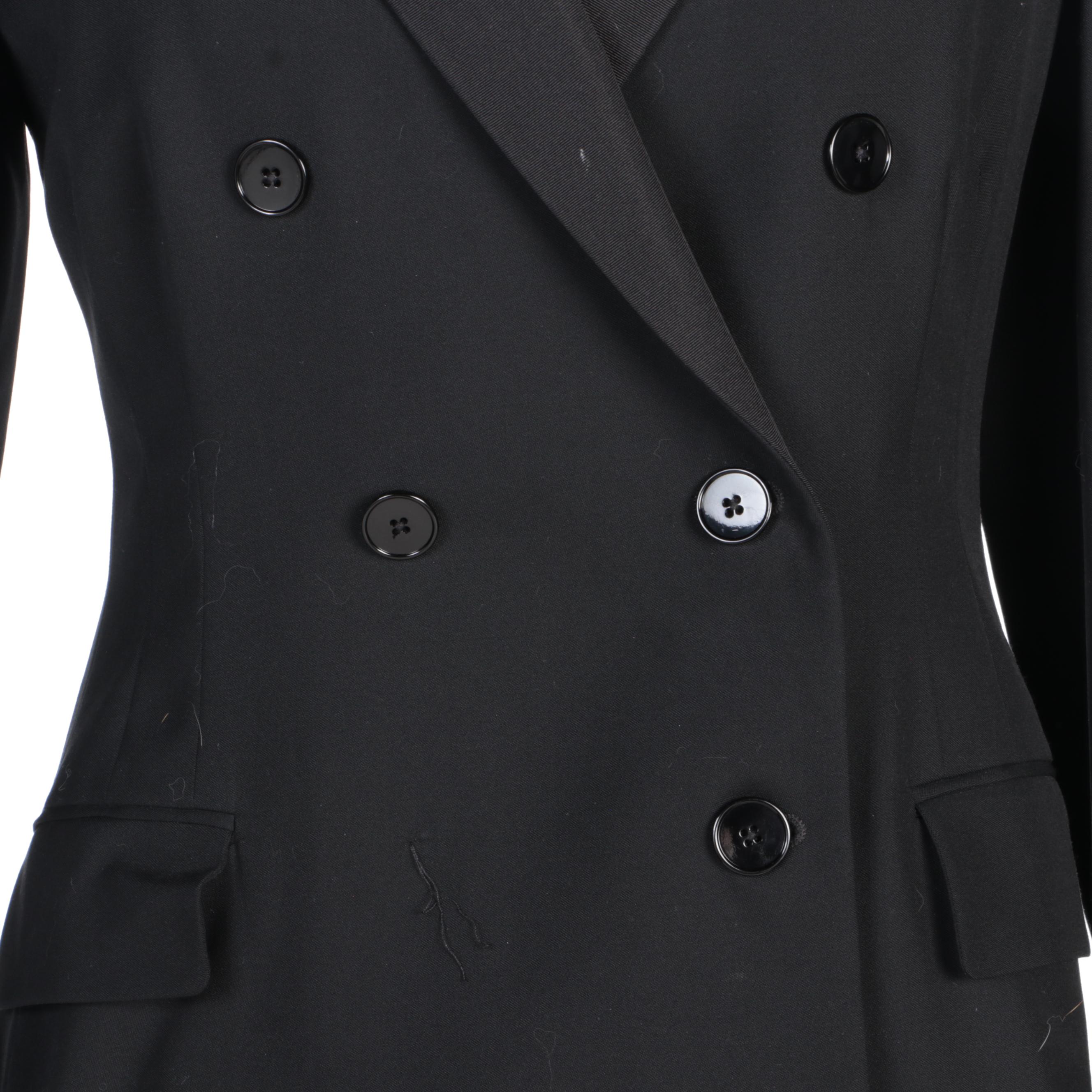 Ralph Lauren Black Label Wool Double-Breasted and Tuxedo Stripe Pantsuit