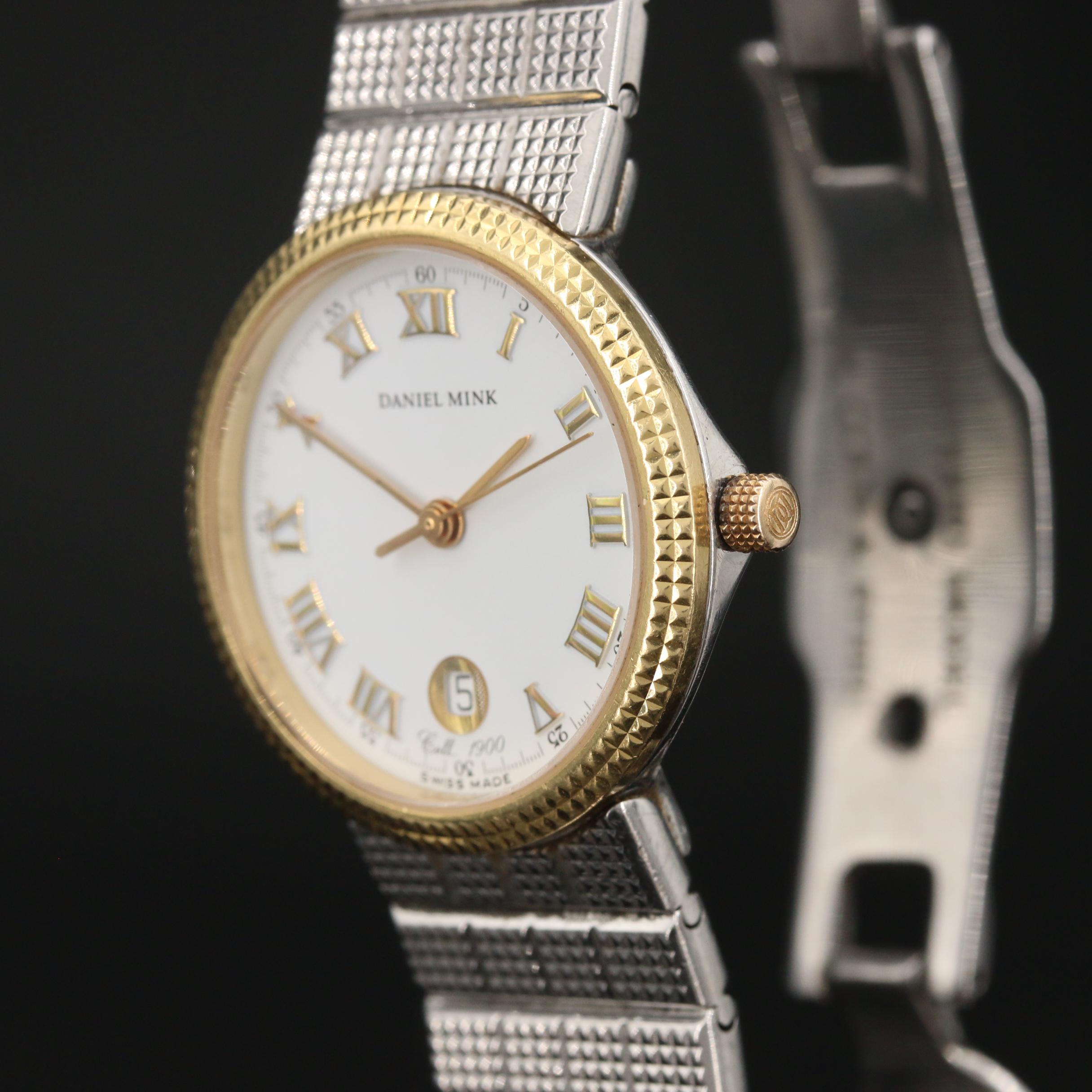 Daniel Mink 1900 Stainless Steel and 18K Gold Quartz Watch