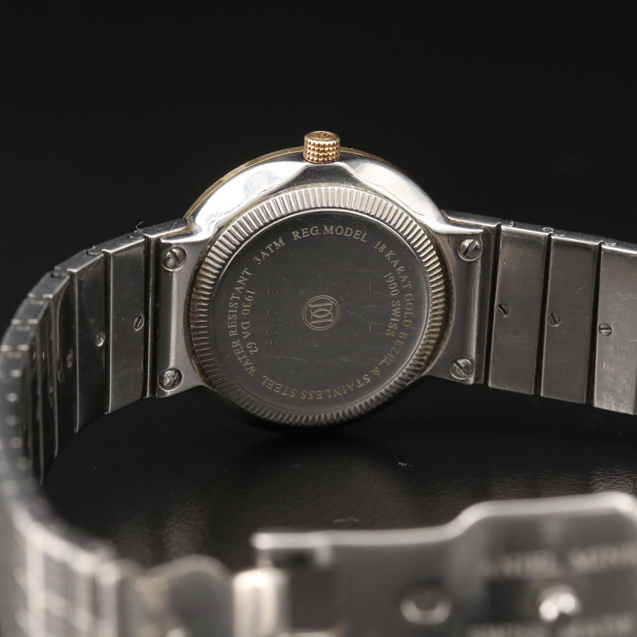 Daniel Mink 1900 Stainless Steel and 18K Gold Quartz Watch