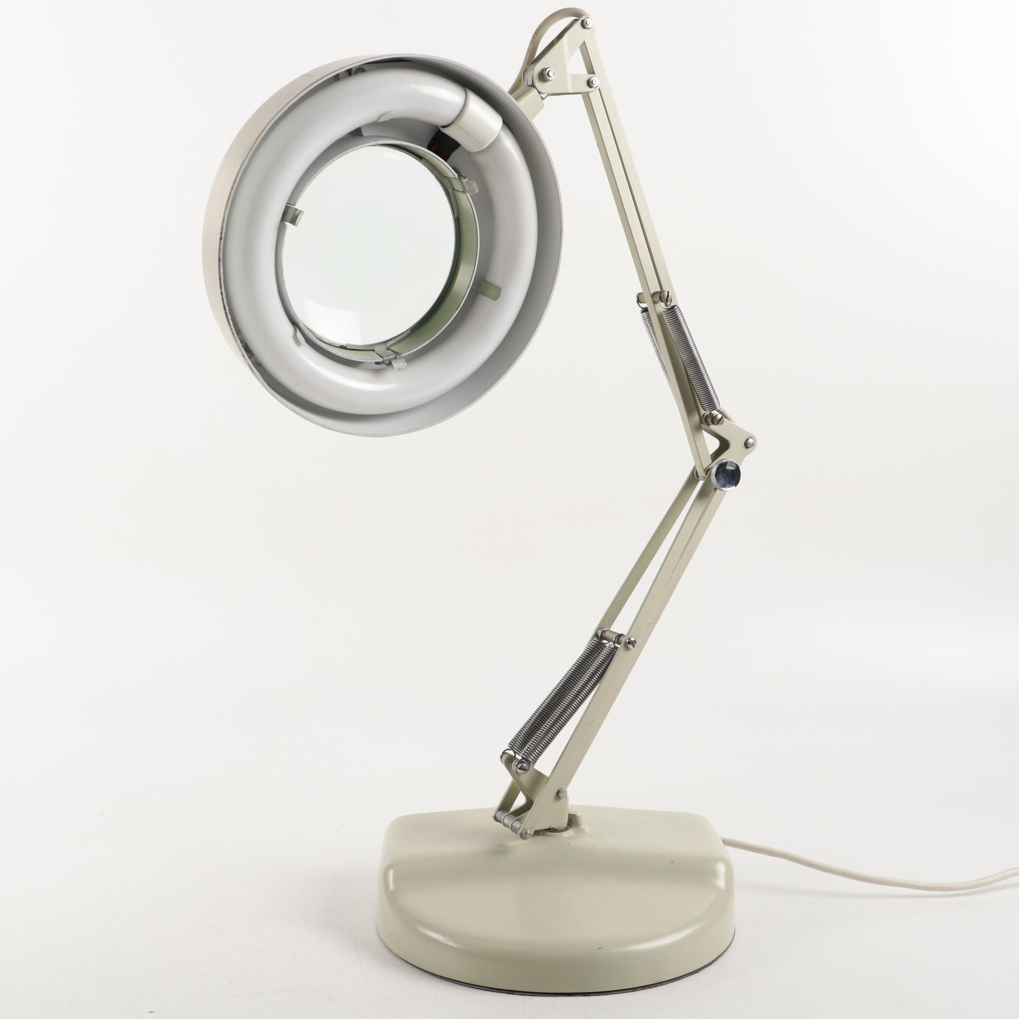 Luxo Lamp Corporation Magnifying Table Craft Lamp, Mid-20th C