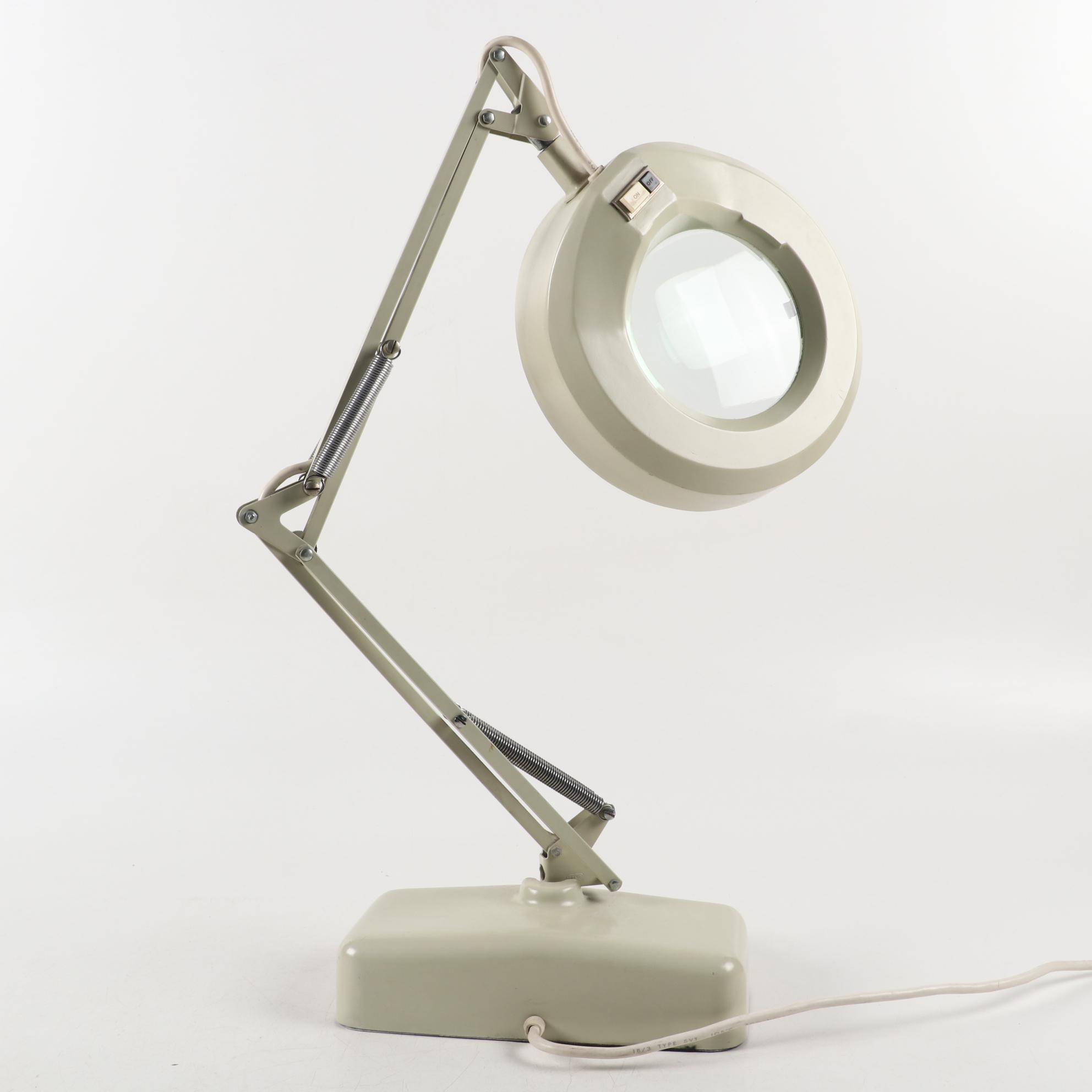 Luxo Lamp Corporation Magnifying Table Craft Lamp, Mid-20th C