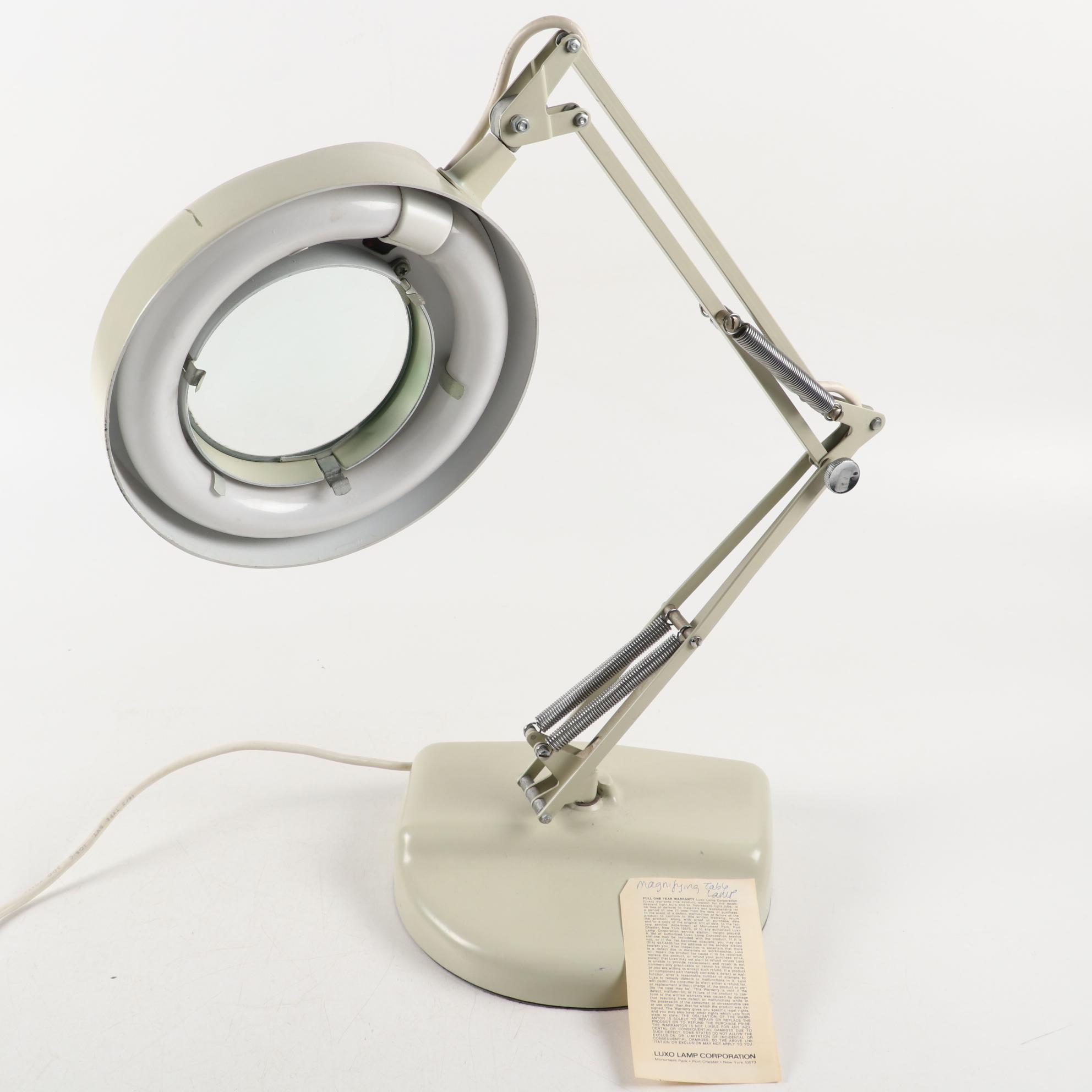 Luxo Lamp Corporation Magnifying Table Craft Lamp, Mid-20th C