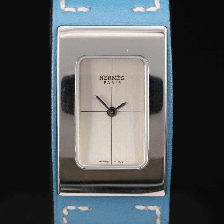 Hermès Cherche Midi Stainless Steel Quartz Wristwatch