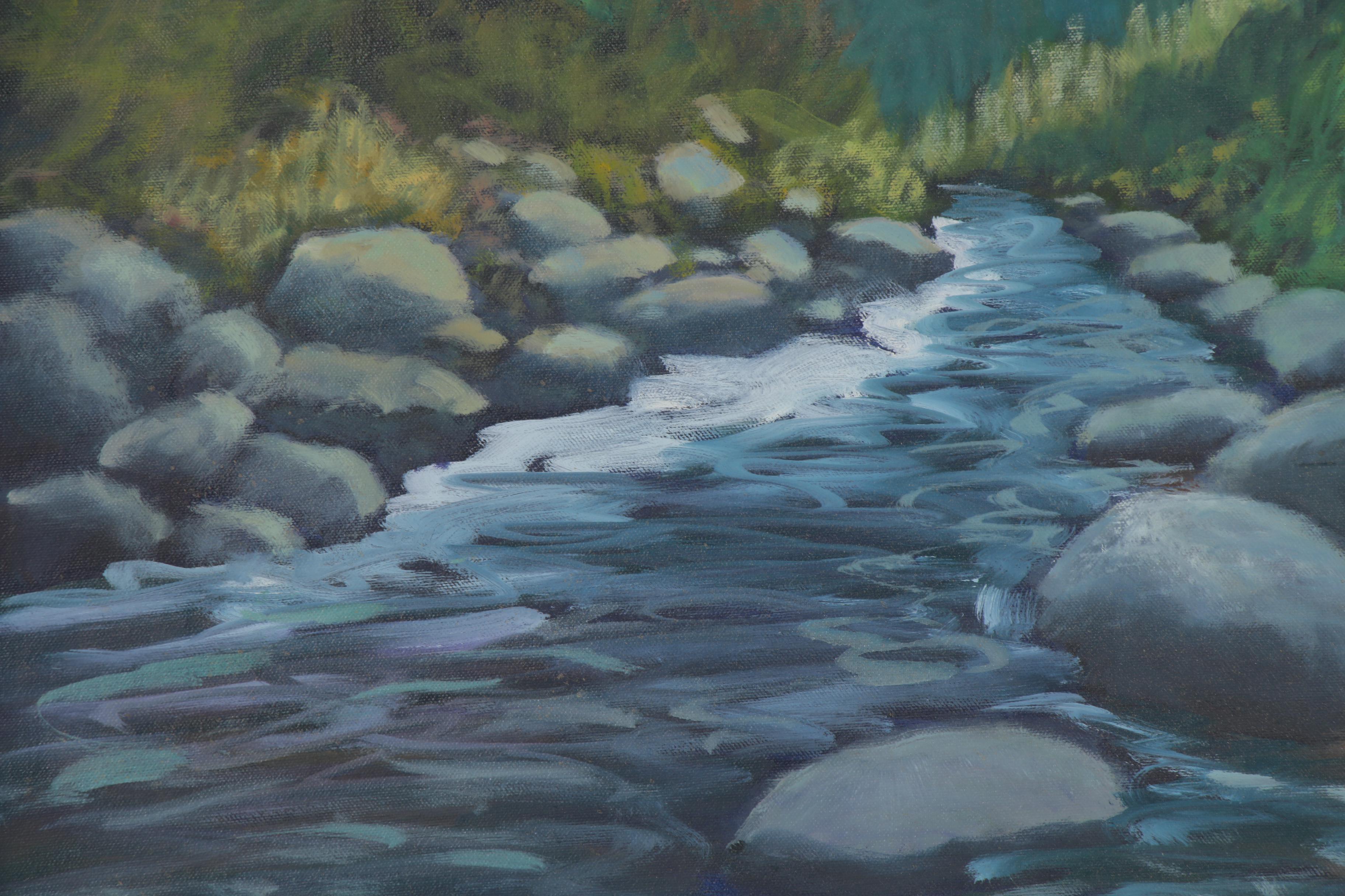 Jay Wilford Oil Painting "Where the Trout Are," 21st Century