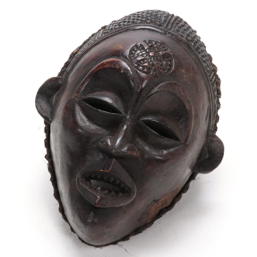 Chokwe Style Wood Mask, Central Africa