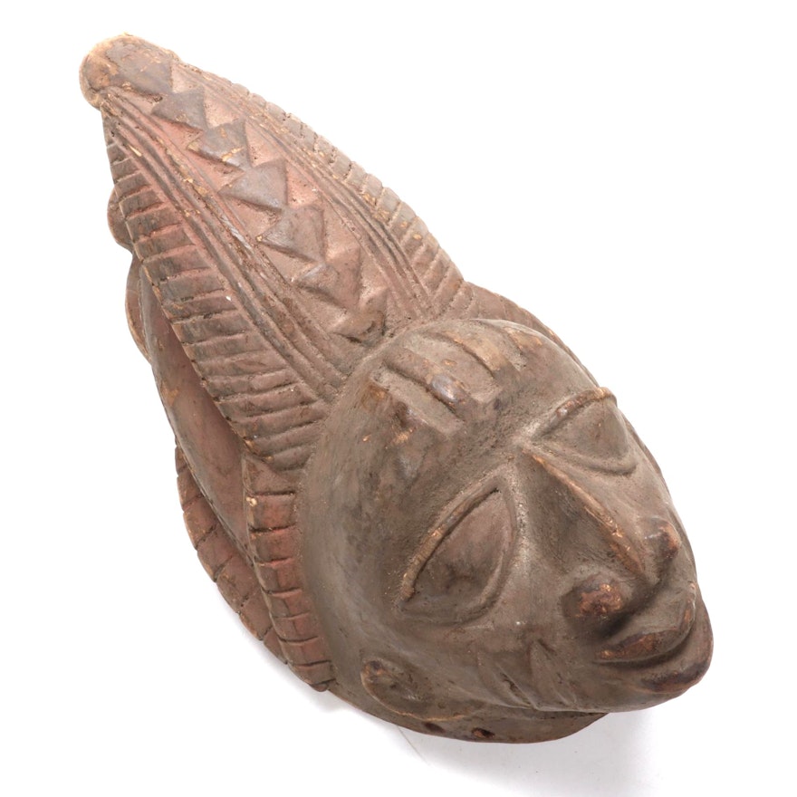 Yoruba "Gelede" Style Wood Mask, Nigeria