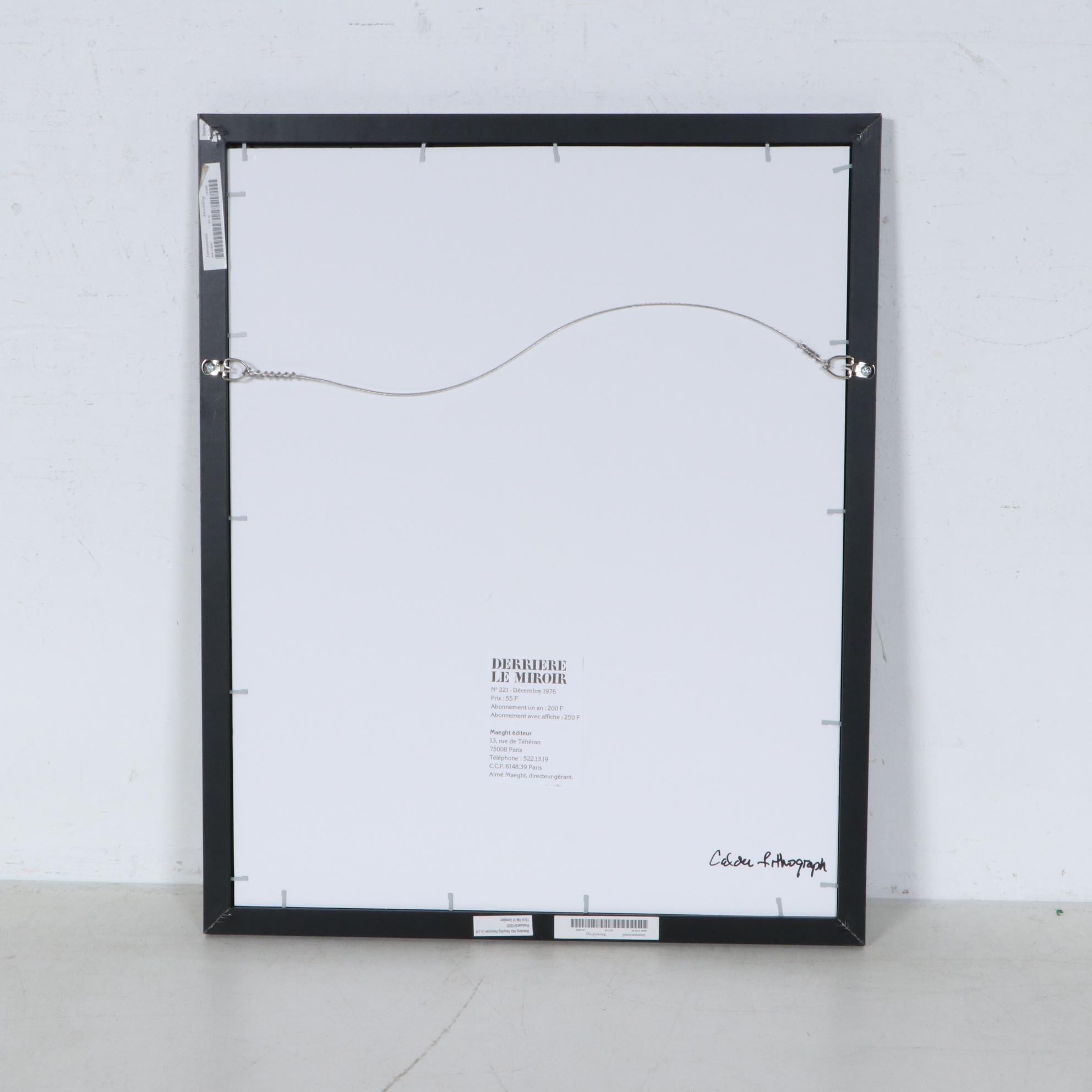 Alexander Calder Color Lithograph for "Derrière le Miroir," 1976