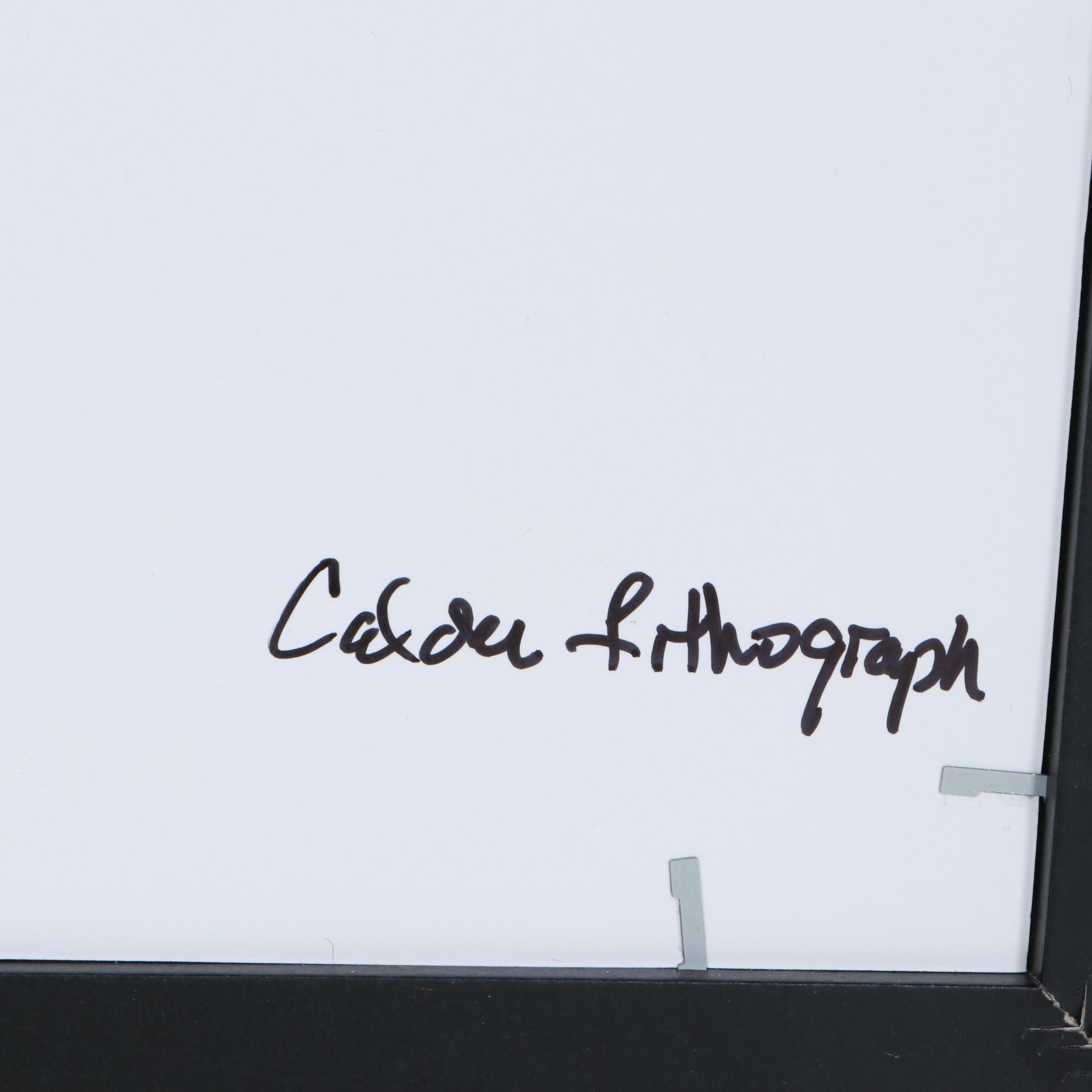 Alexander Calder Color Lithograph for "Derrière le Miroir," 1976