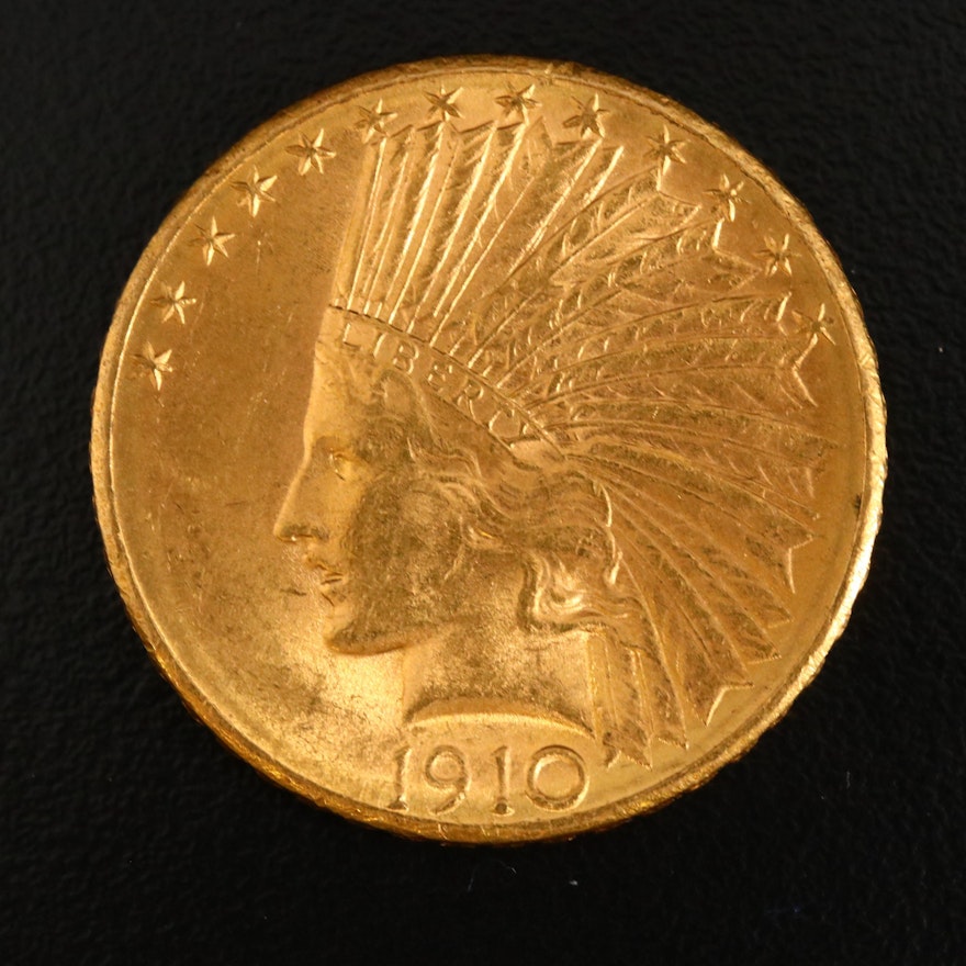 1910-D Indian Head $10 Gold Eagle