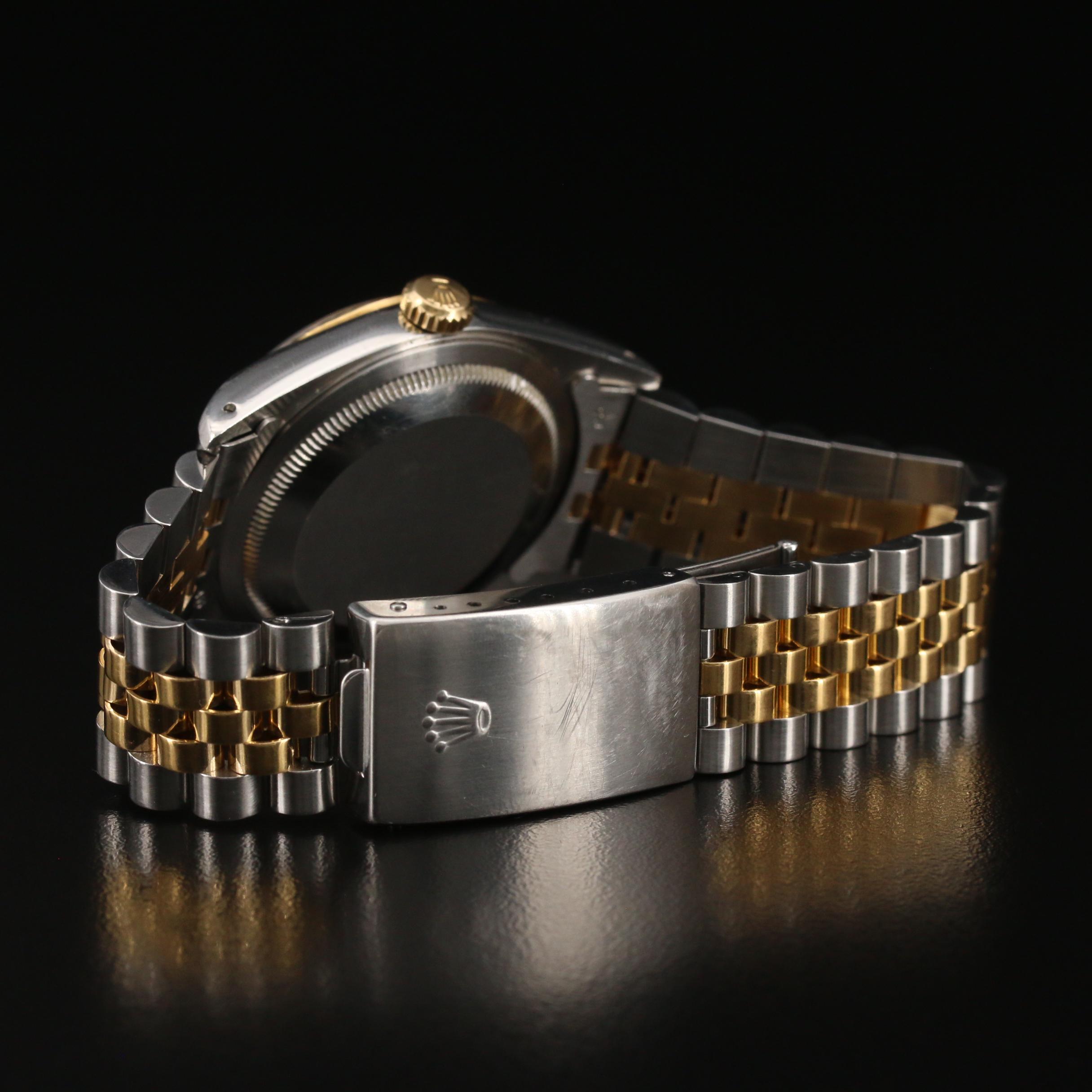 1988 Rolex Datejust 18K Gold and Stainless Steel Automatic Watch