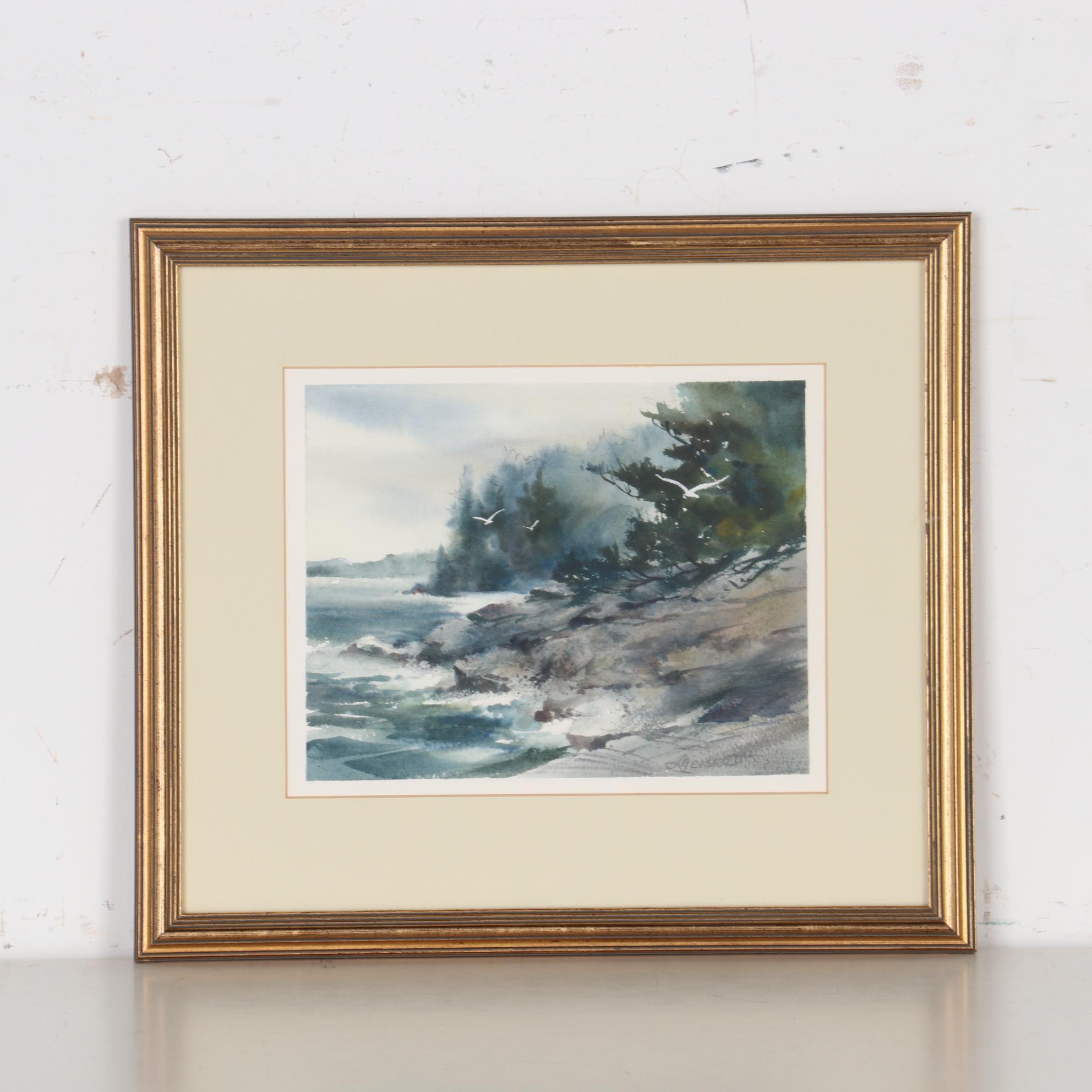 Lucile Geiser Landscape Watercolor Paintings