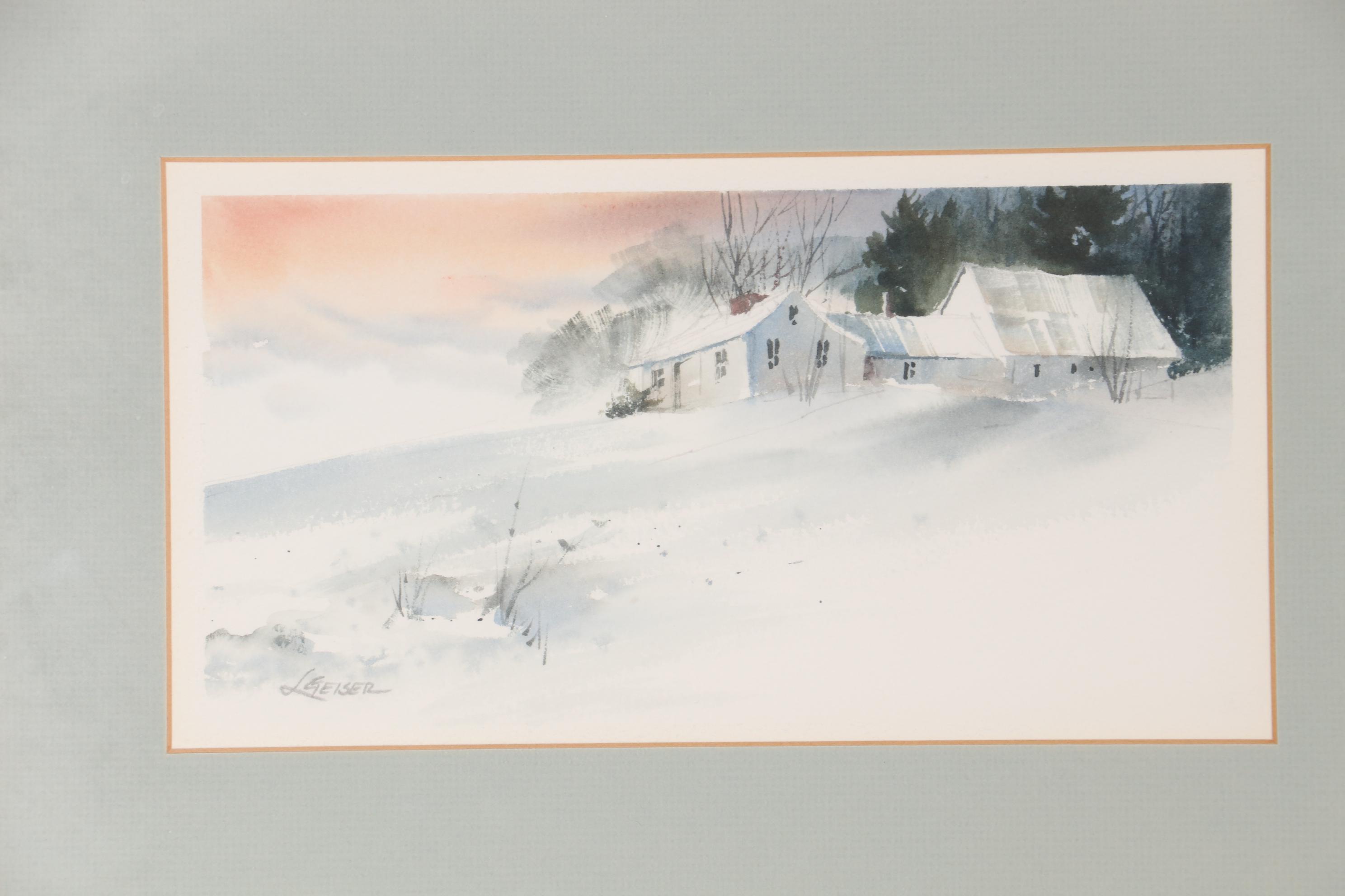 Lucile Geiser Landscape Watercolor Paintings