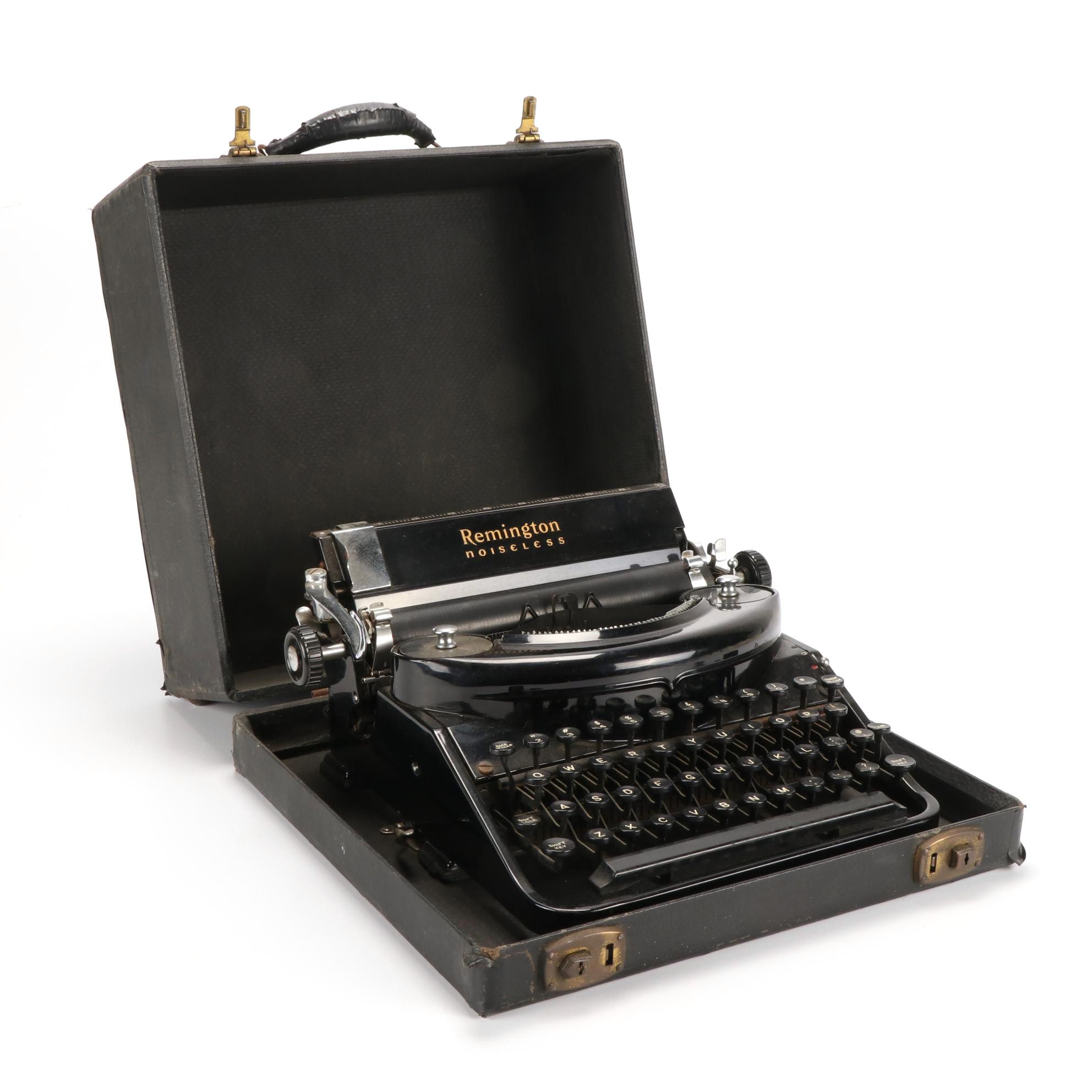 Remington Noiseless Model Seven Travel Typewriter