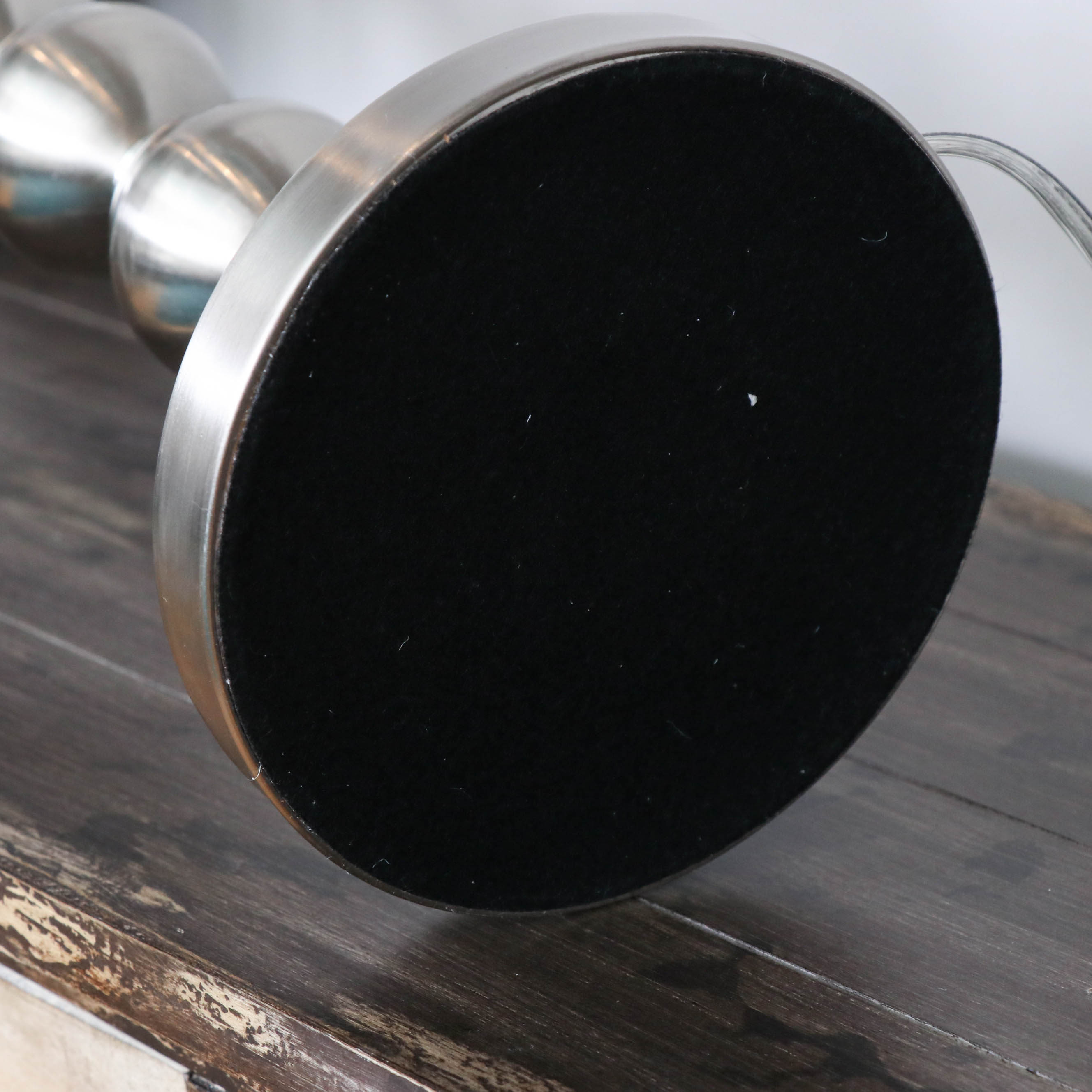 Brushed Chrome Arc Modern Desk Lamp with Marble Base