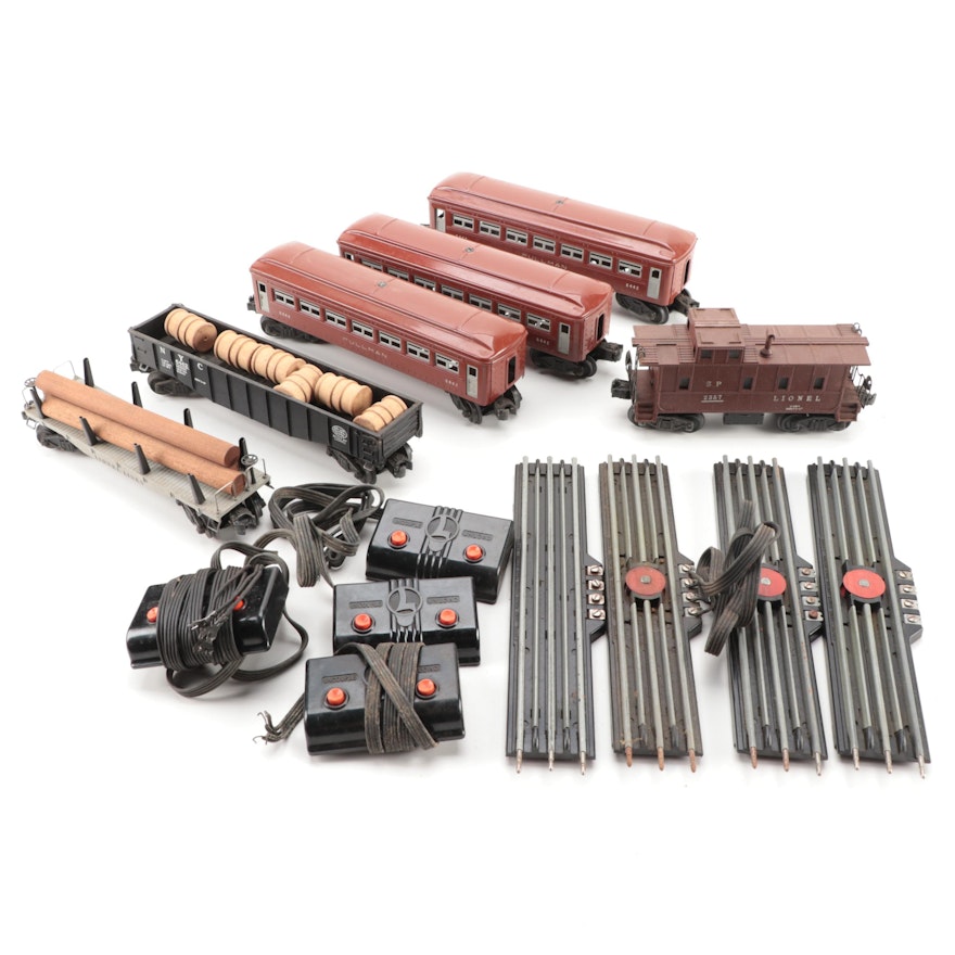 Lionel Pullman Passenger Cars with Other Cars and Accessories