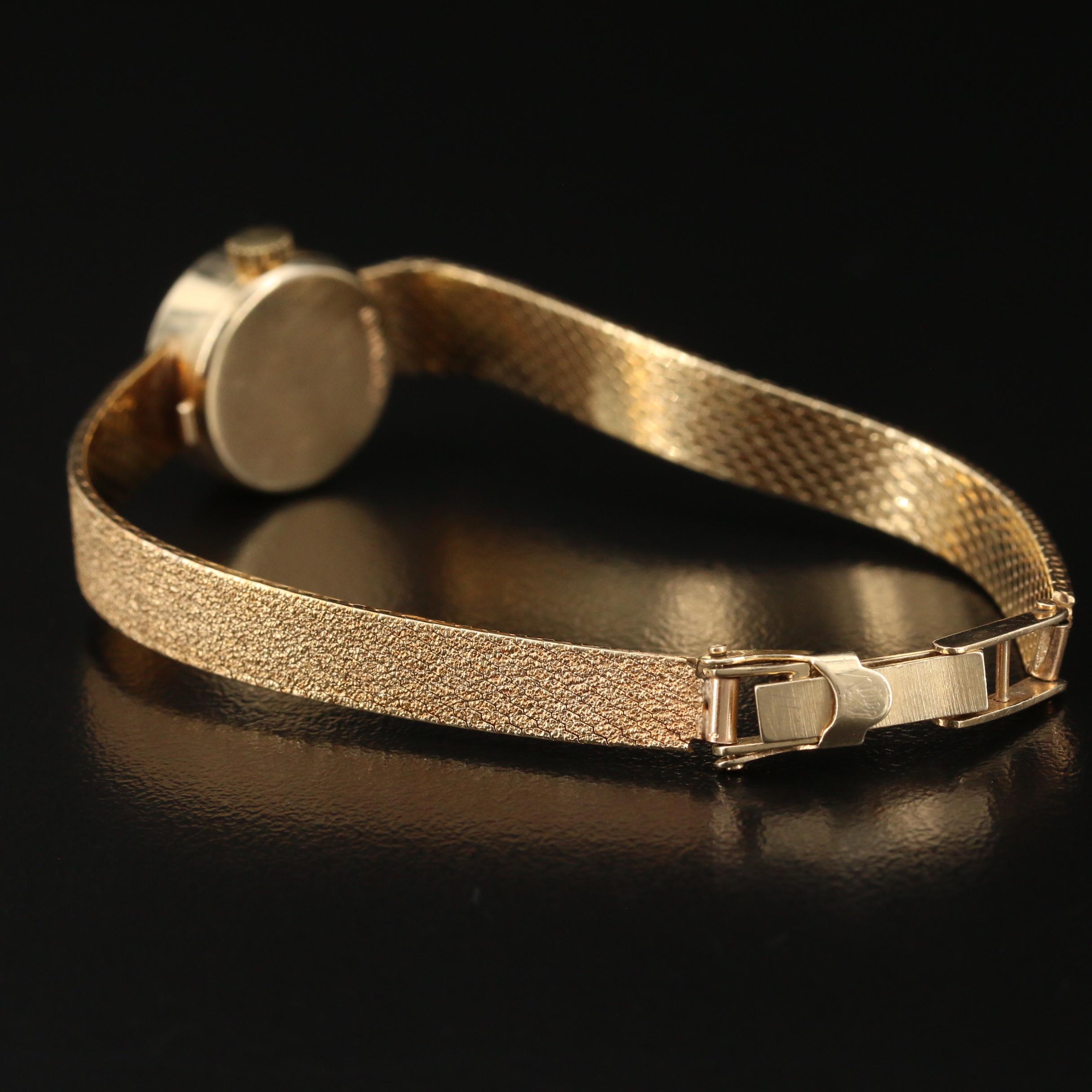 Vintage Rolex 14K Yellow Gold Stem Wind Watch