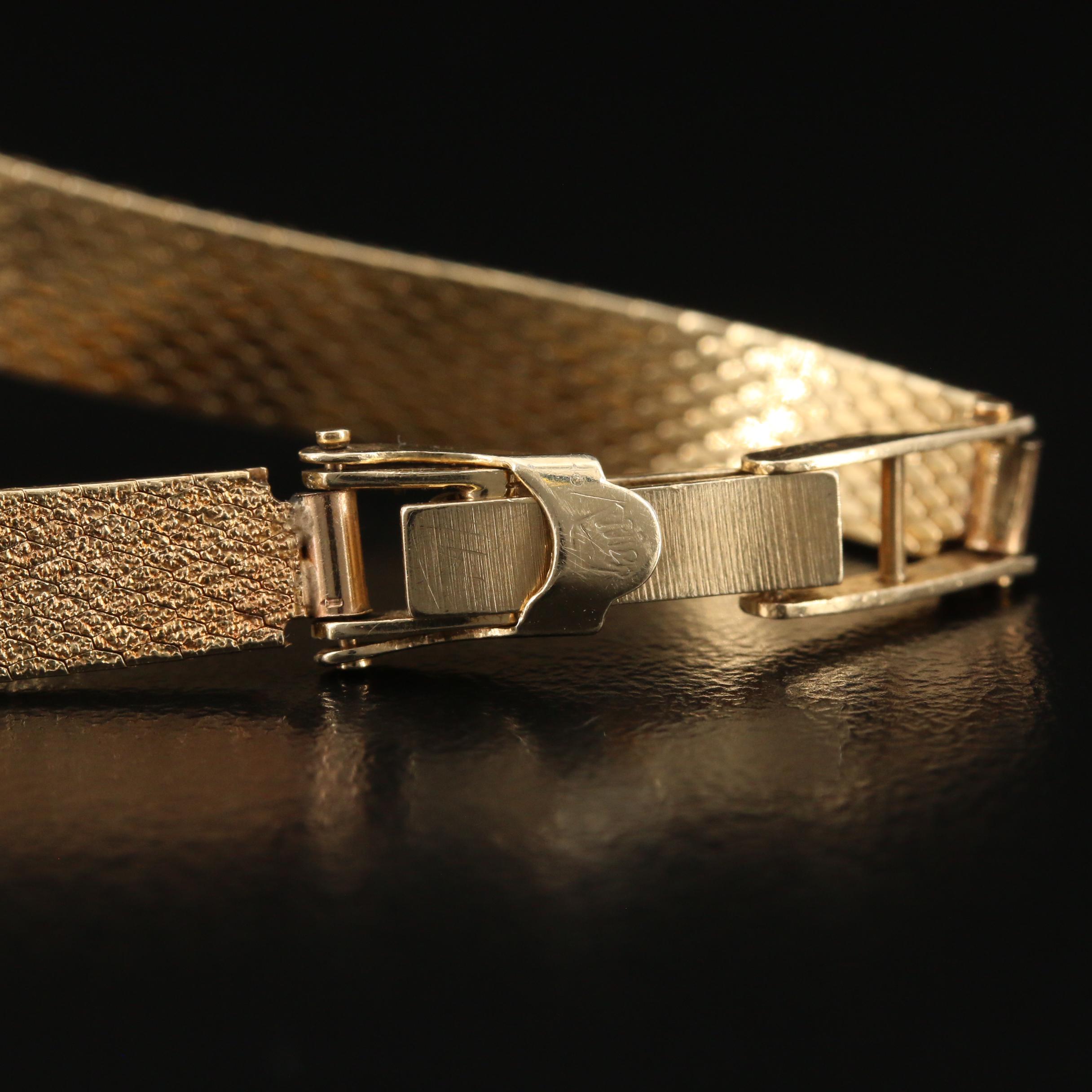 Vintage Rolex 14K Yellow Gold Stem Wind Watch