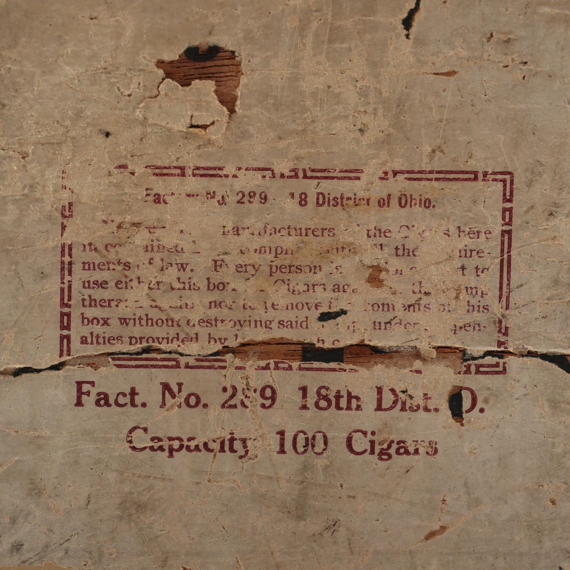 Handmade Zulu Battle Diorama in Harry C. Jacobs Co. Cigar Box