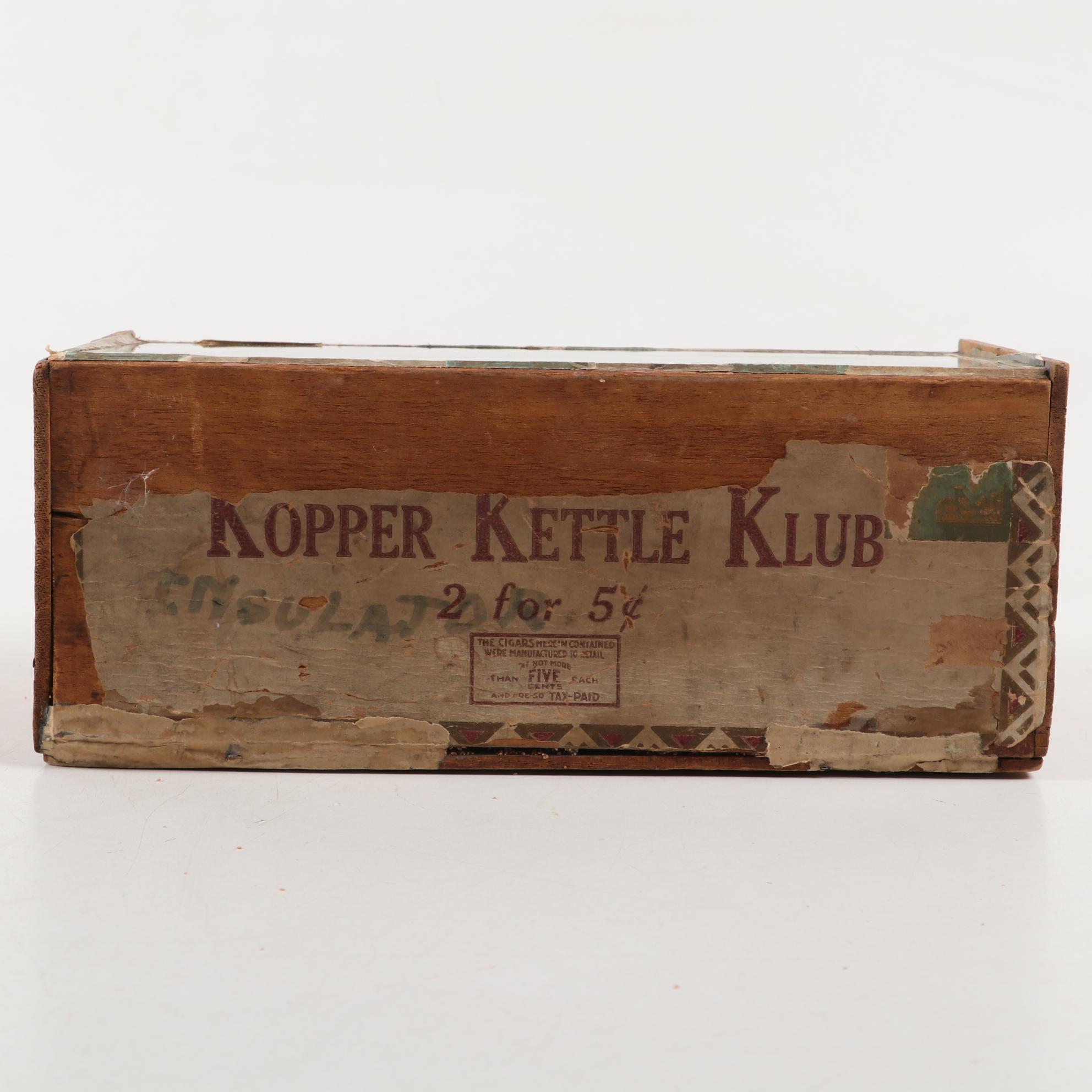 Handmade Zulu Battle Diorama in Harry C. Jacobs Co. Cigar Box