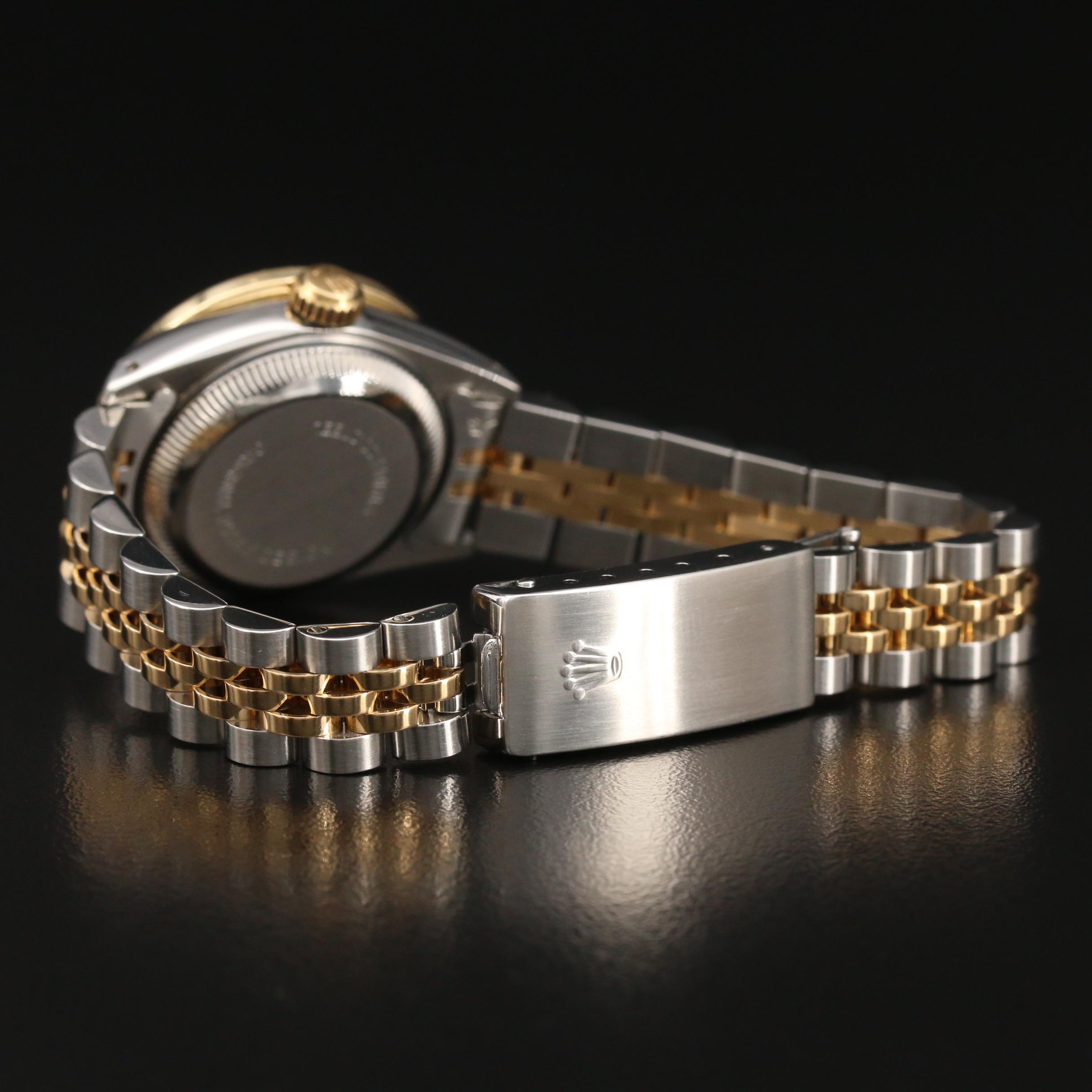 1986 Rolex Datejust 1.24 CTW Diamond, 18K Gold and Stainless Steel Watch