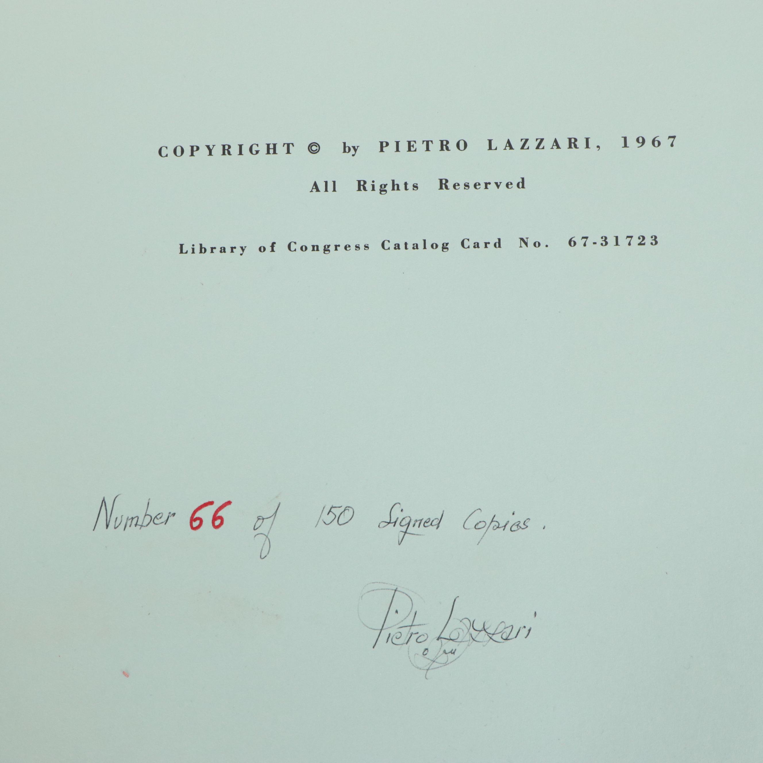 Pietro Lazzari Folio of Halftone Plates "I Carbonizzati," 1967