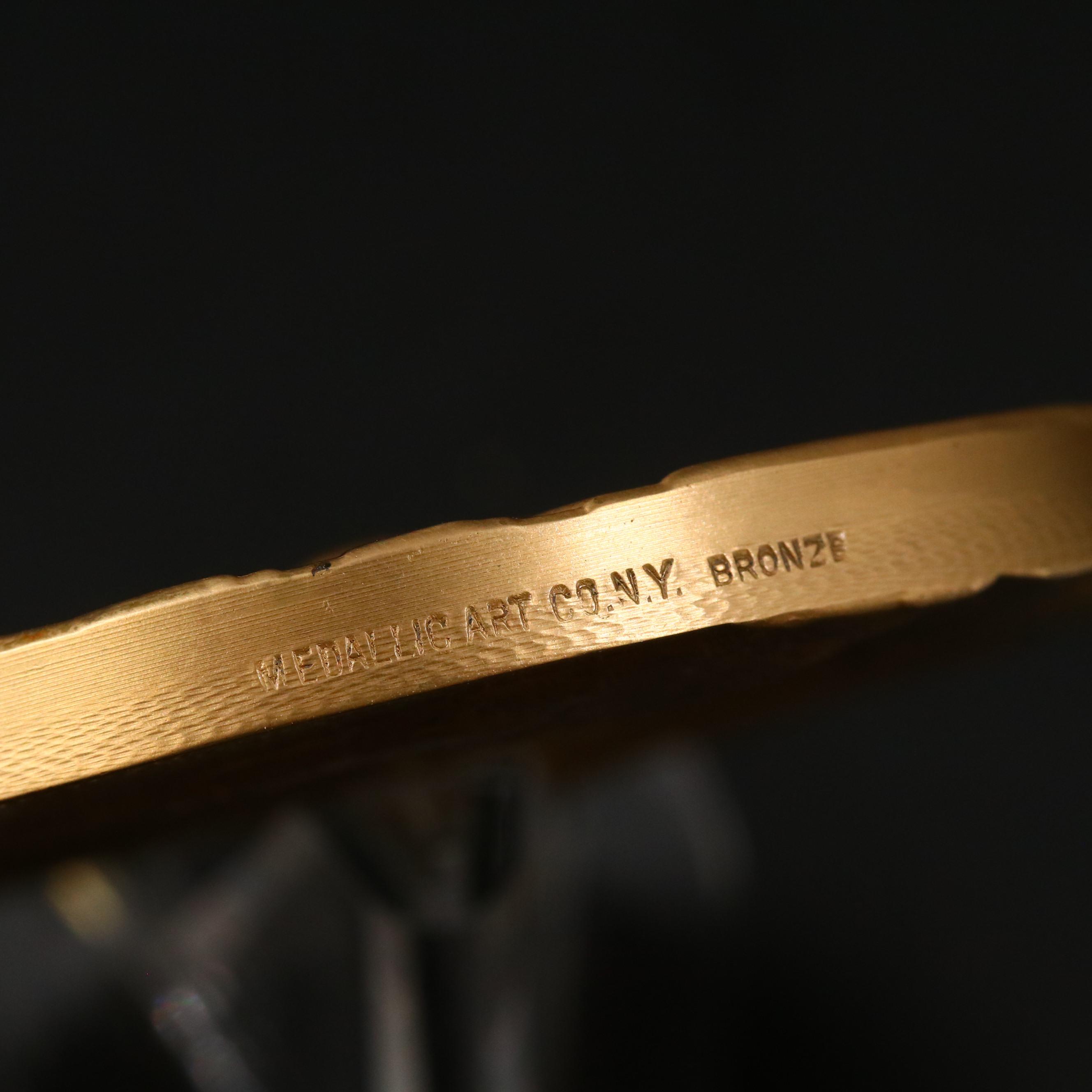 Richard Nixon "Journey for Peace" Brass Medallion, 1972.