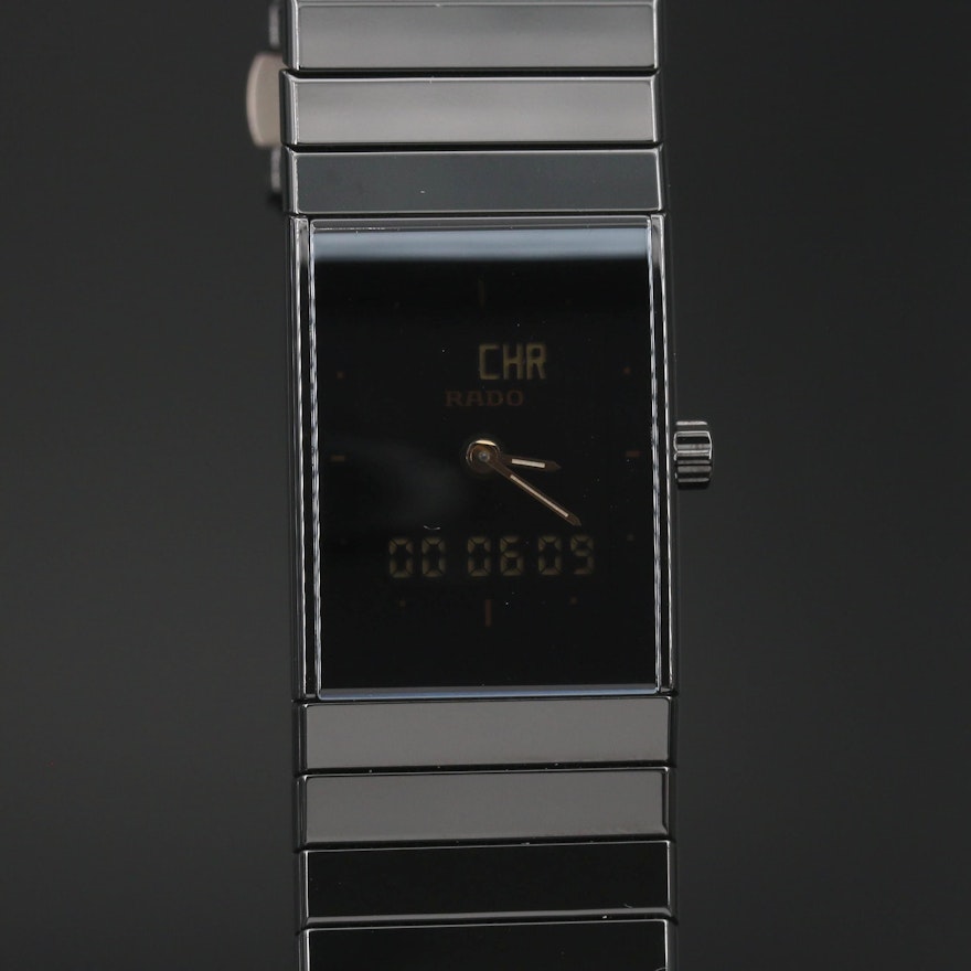 Rado Diastar Ceramica Mult-Function Quartz Wristwatch