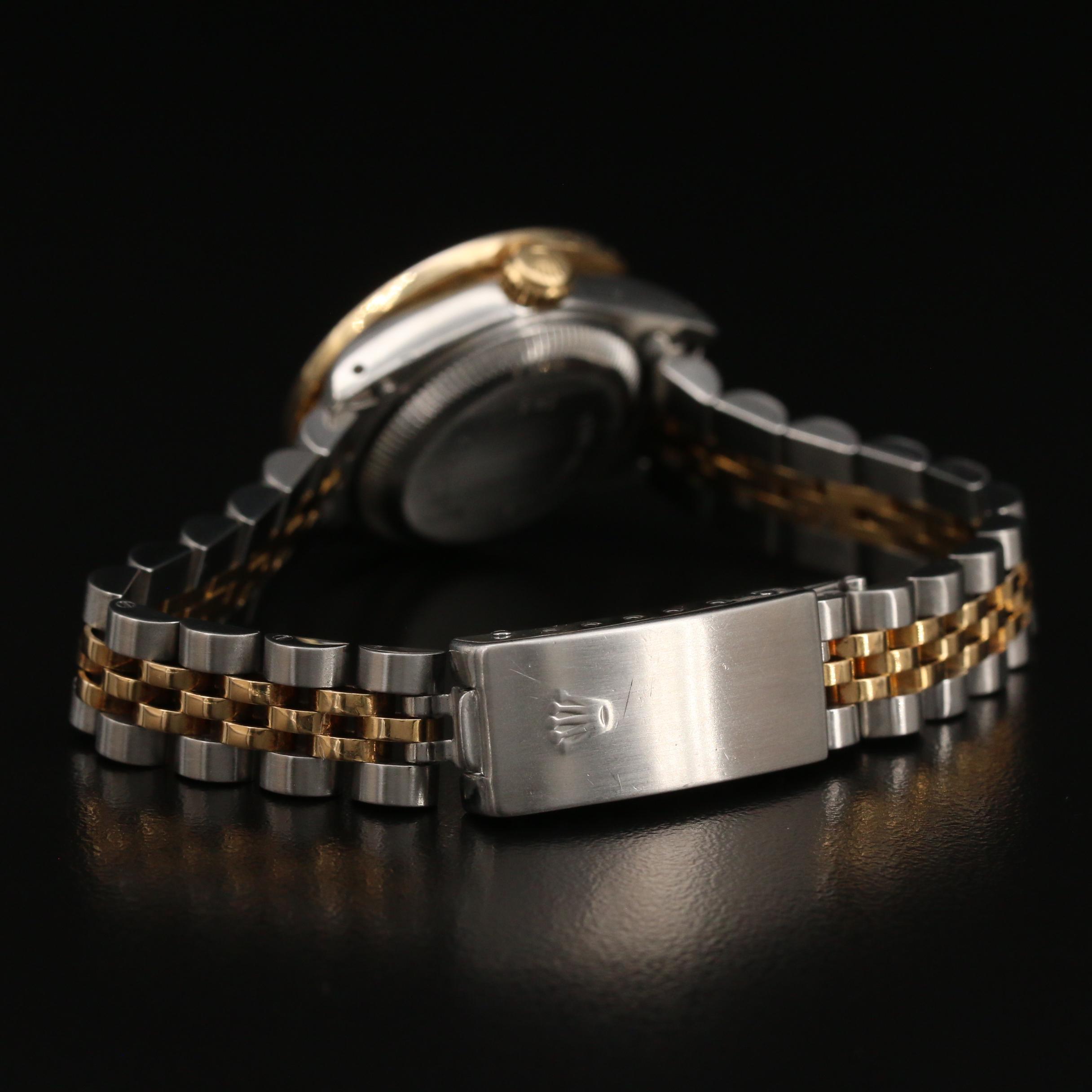 Rolex Datejust Gold and Stainless Steel 1.58 CTW Diamond Watch