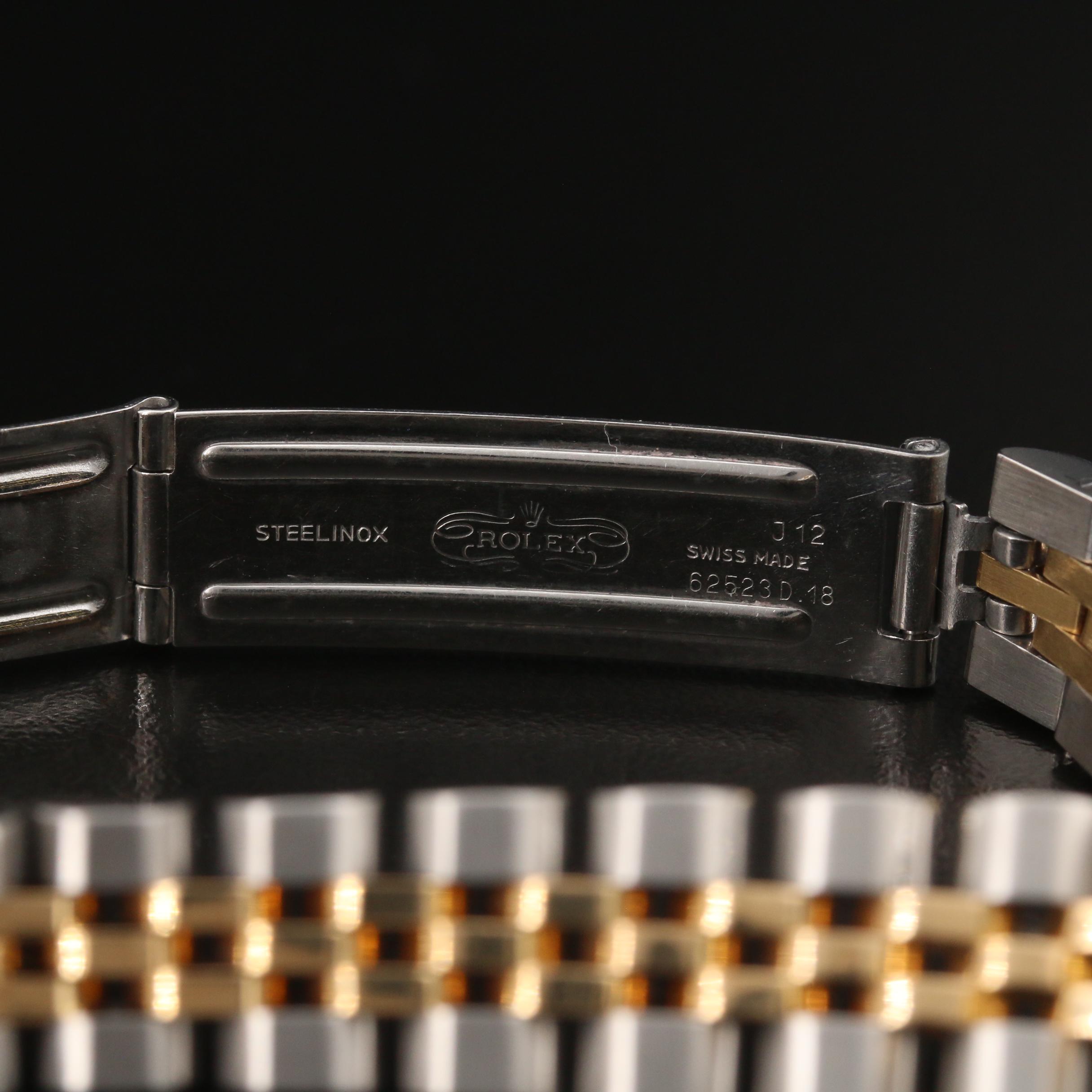 Rolex Datejust Gold and Stainless Steel 1.58 CTW Diamond Watch