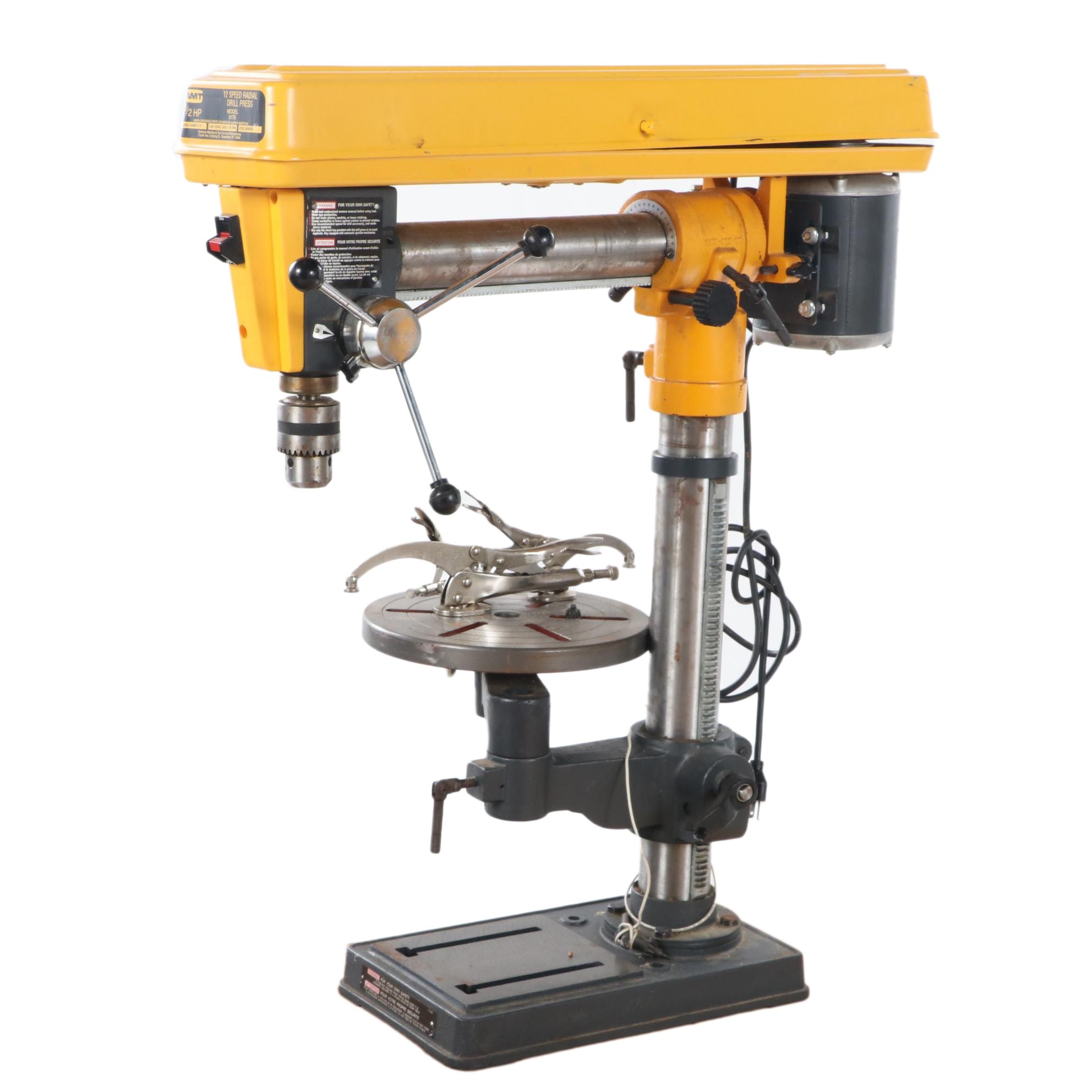 AMT 1/2 HP 12 Speed Radial Drill Press