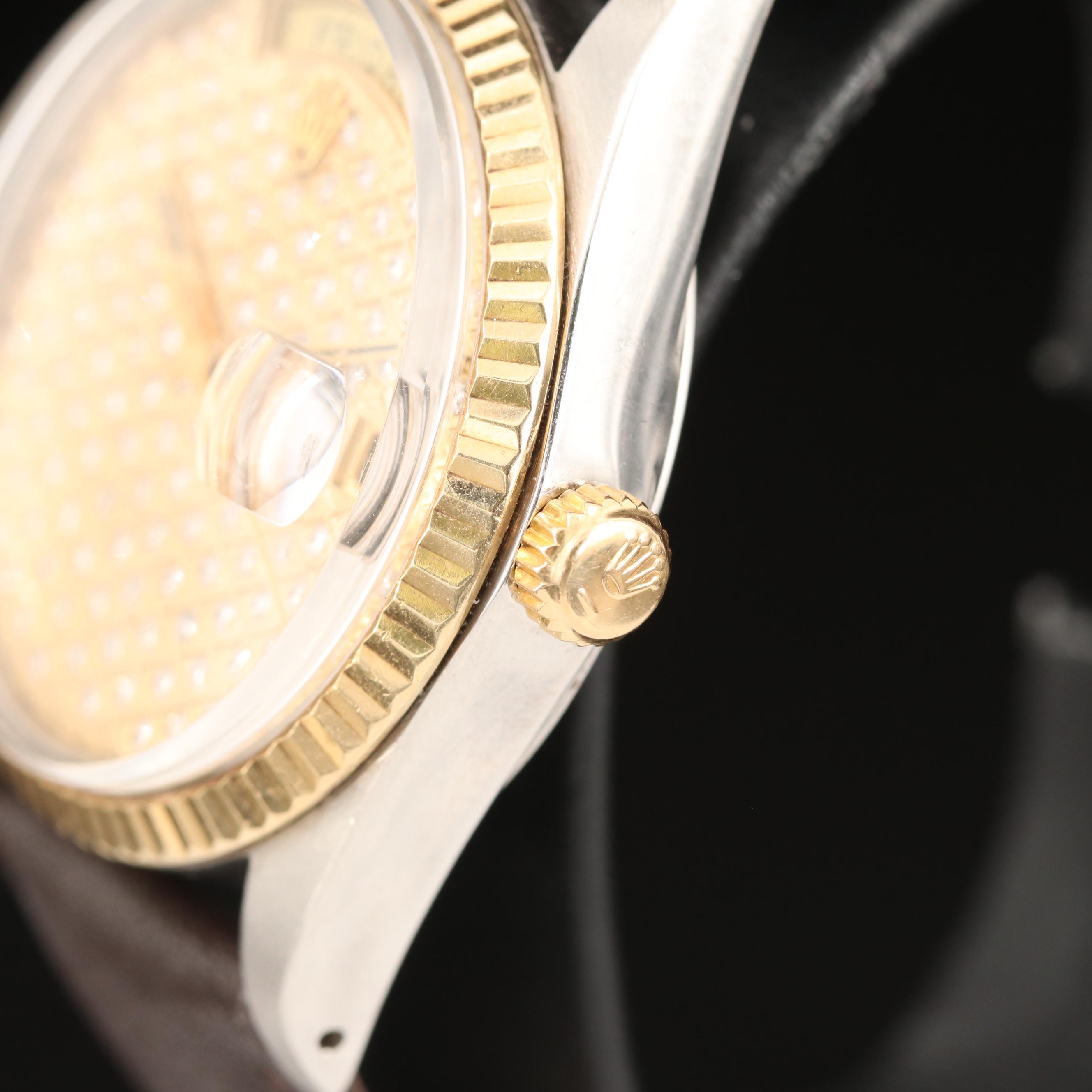 Rolex Tudor Prince 1.00 CTW Diamond Dial 14K and Stainless Steel Watch