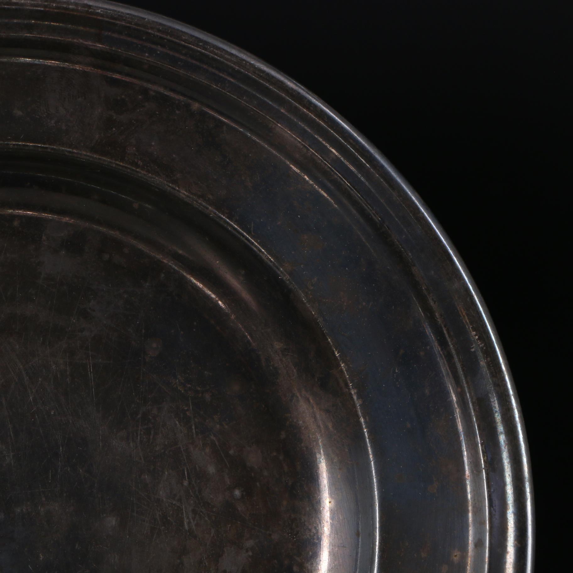 John Curry Coin Silver Mint Julep Cup with Silver Plate Serveware