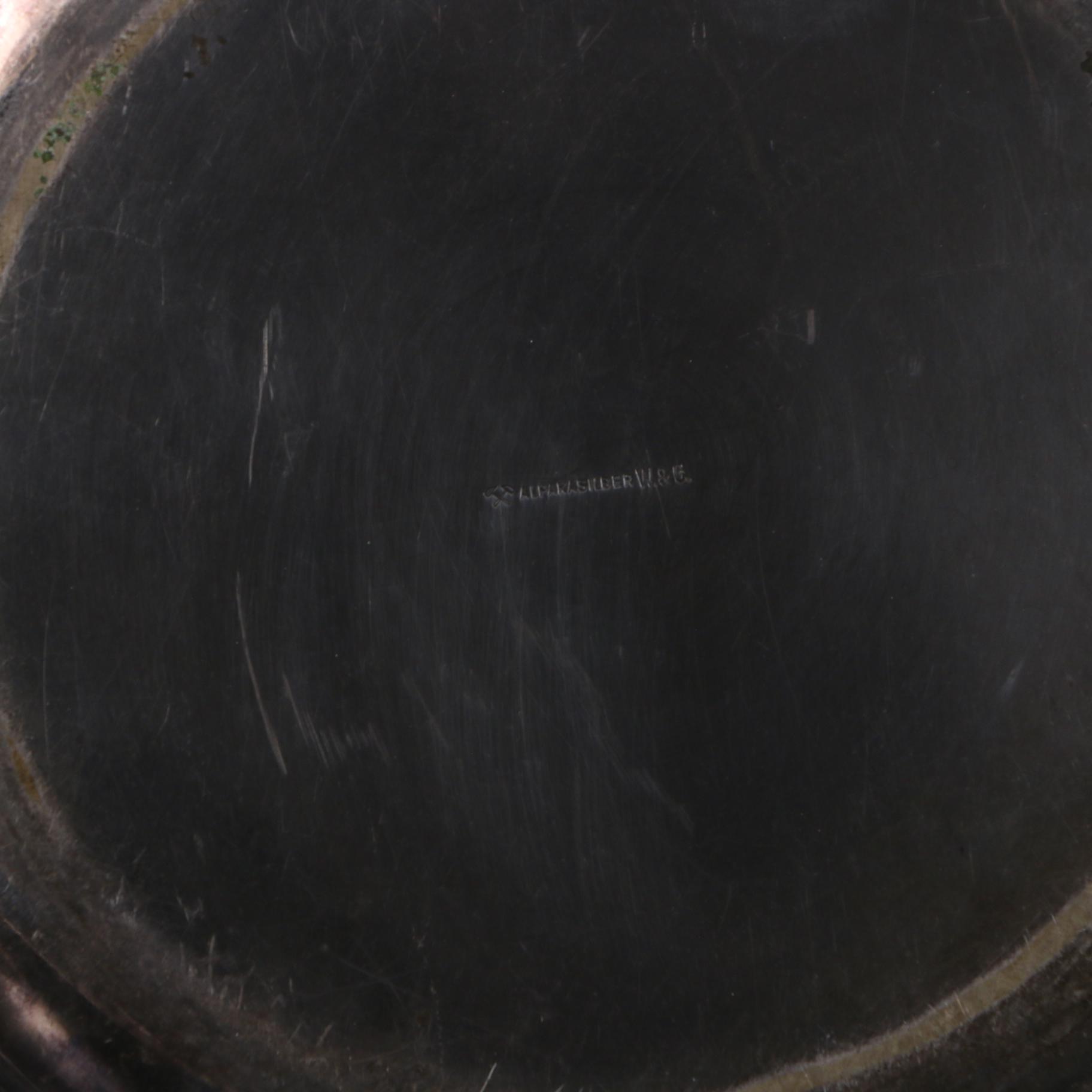 John Curry Coin Silver Mint Julep Cup with Silver Plate Serveware