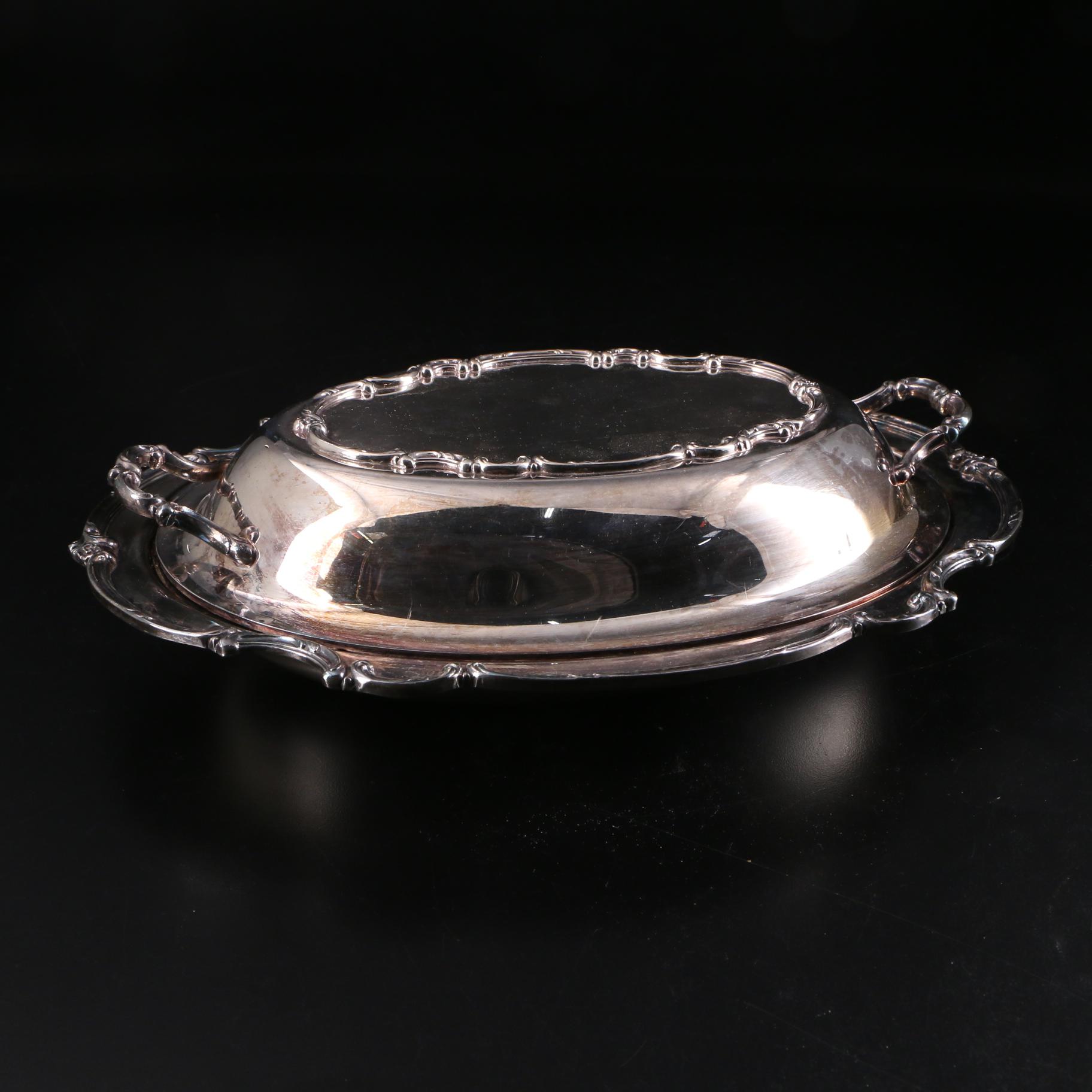 John Curry Coin Silver Mint Julep Cup with Silver Plate Serveware