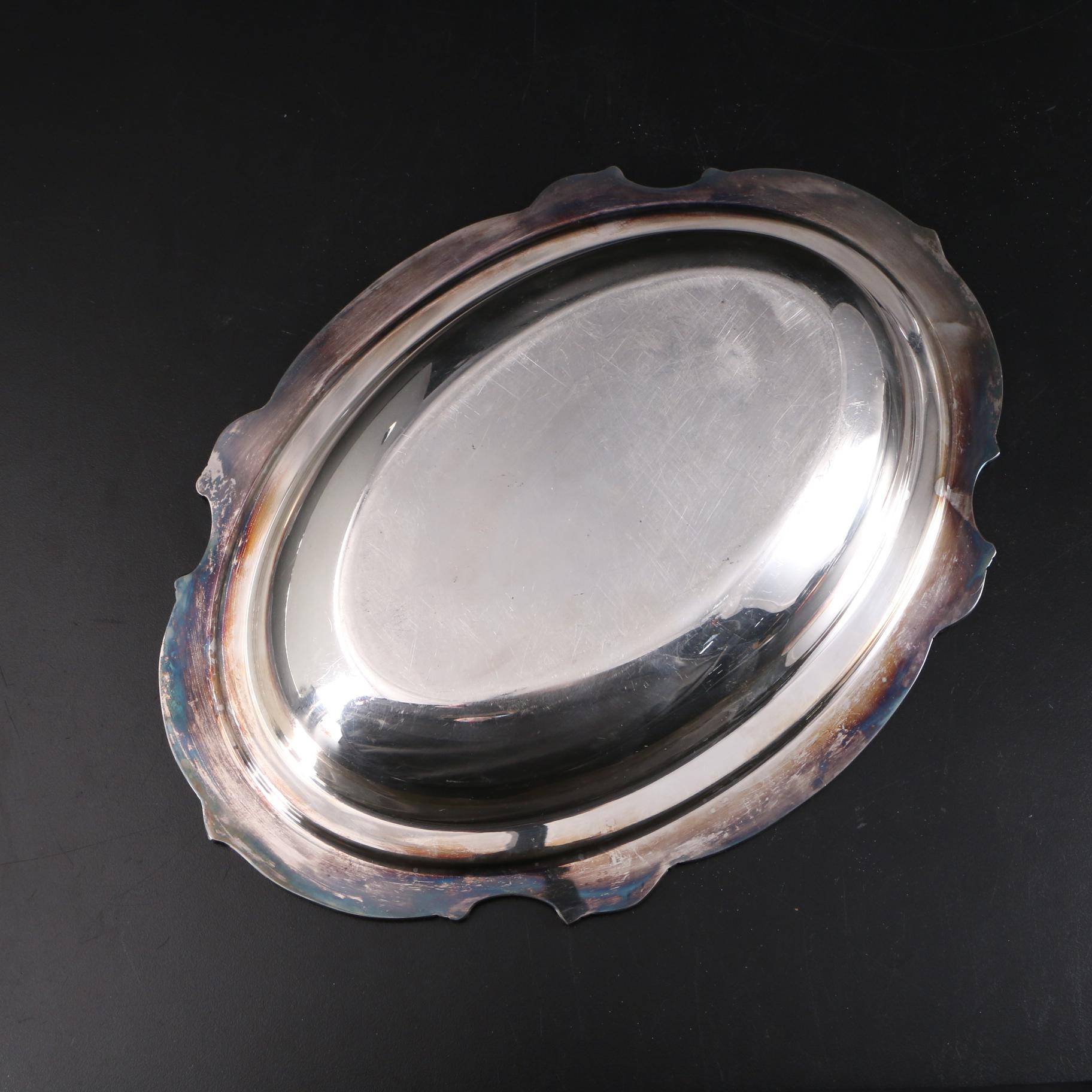 John Curry Coin Silver Mint Julep Cup with Silver Plate Serveware