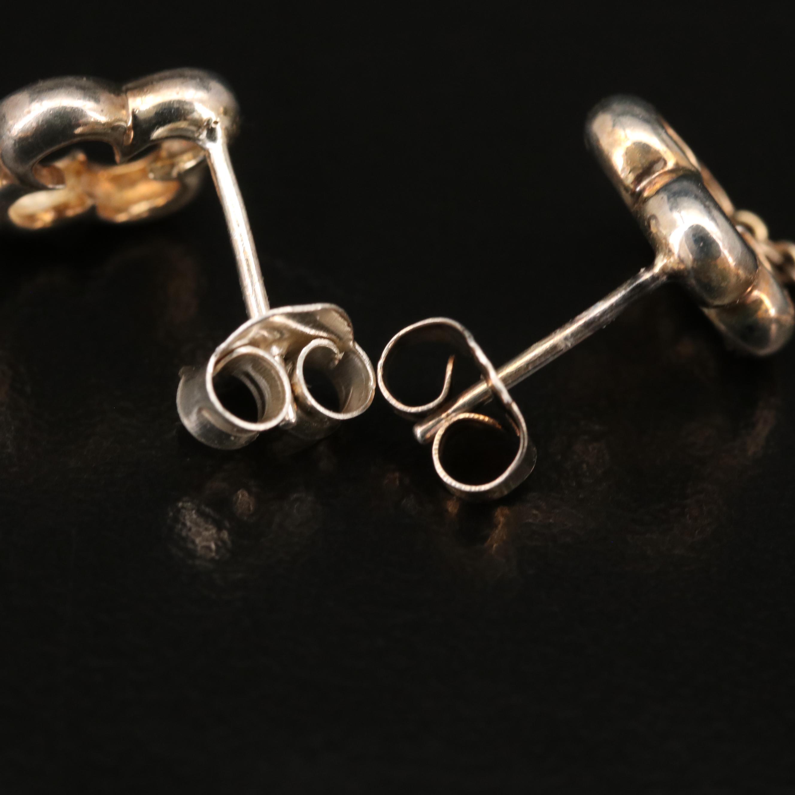 Heidi Klum Sterling Silver Quatrefoil Station Necklace and Drop Earrings