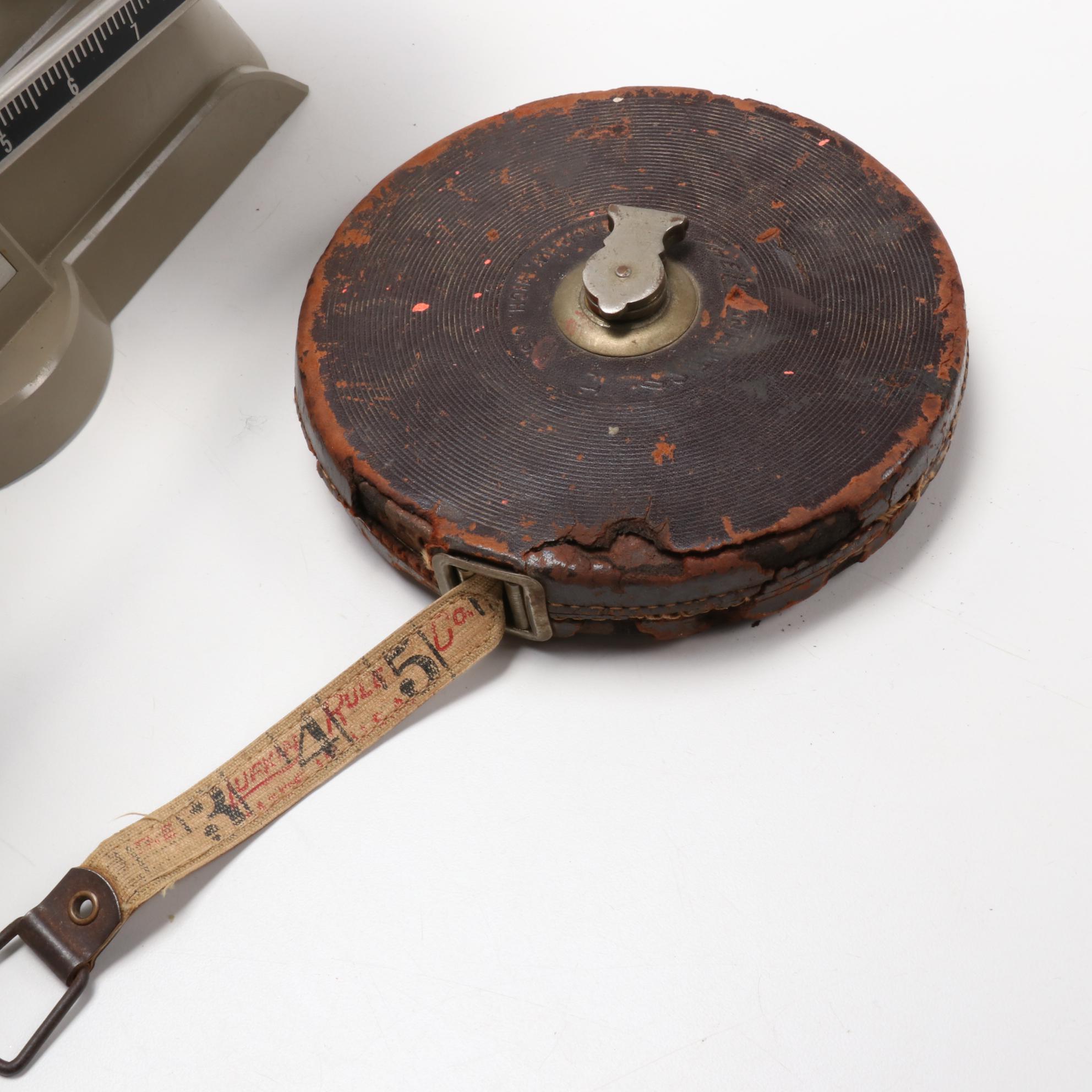 Ohaus "Harvard Trip Balance" Scale and Measuring Tape