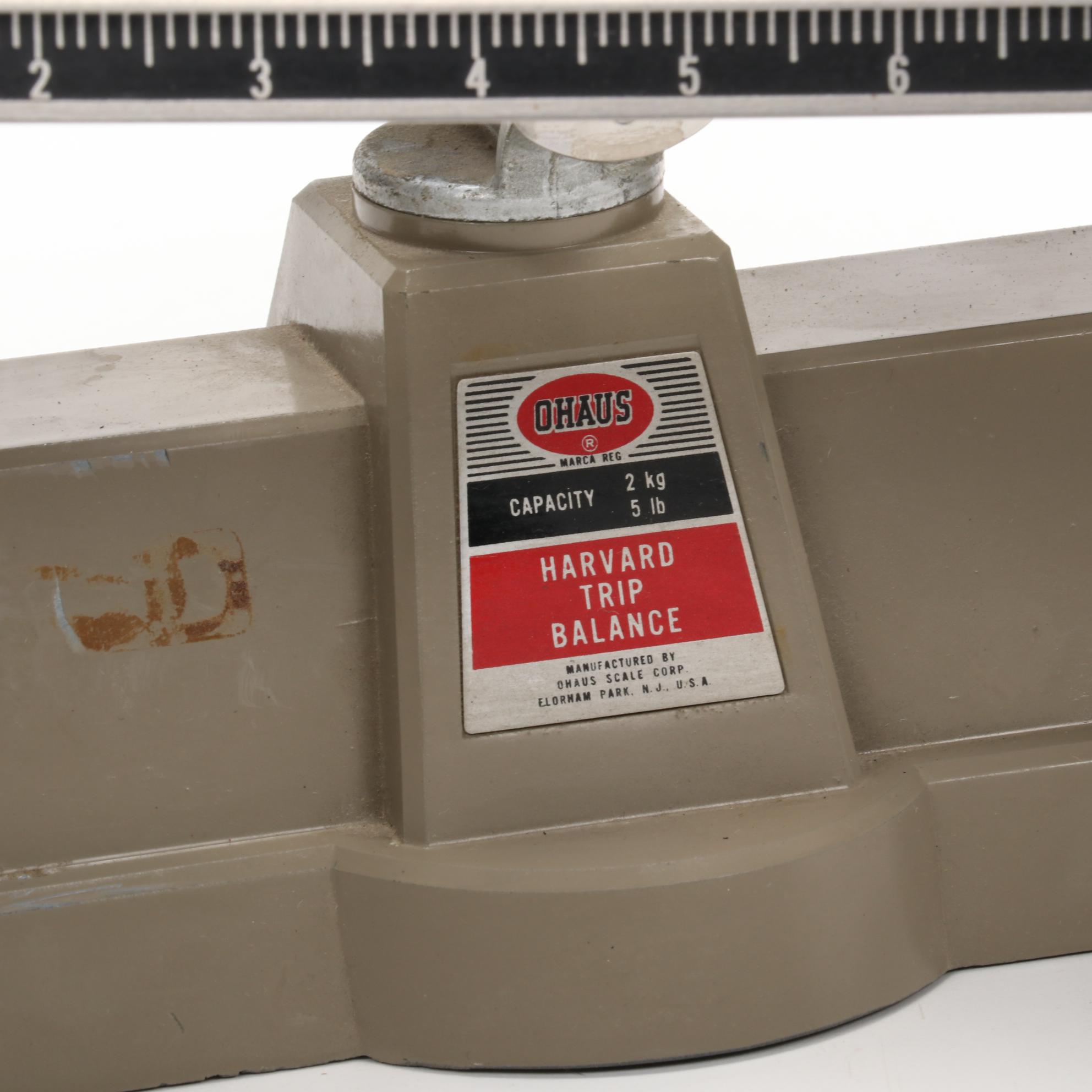 Ohaus "Harvard Trip Balance" Scale and Measuring Tape